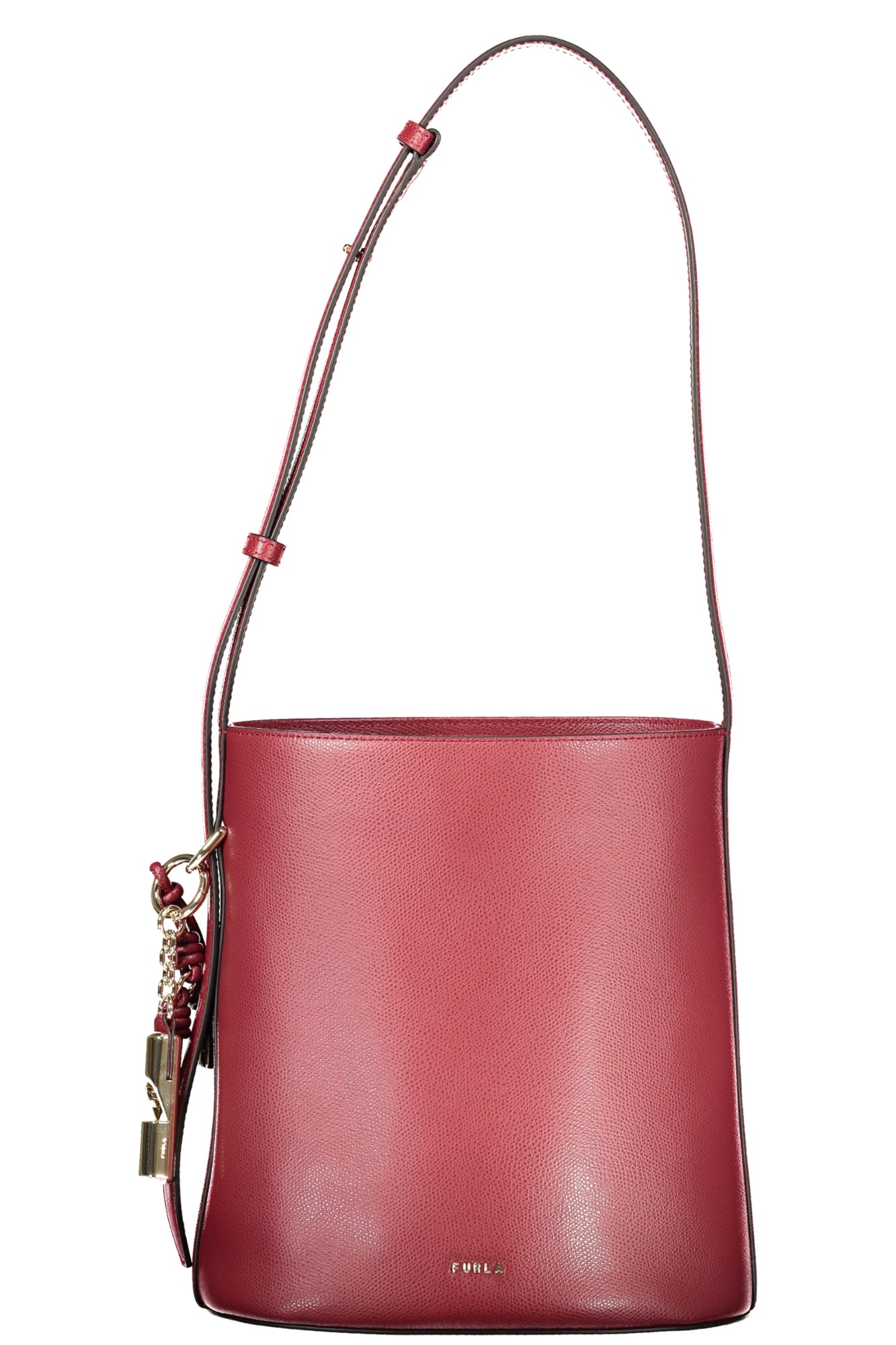 FURLA Damen-Brauntasche Roxie – Echte Pelle mit verstellbarem Schultergurt Rot