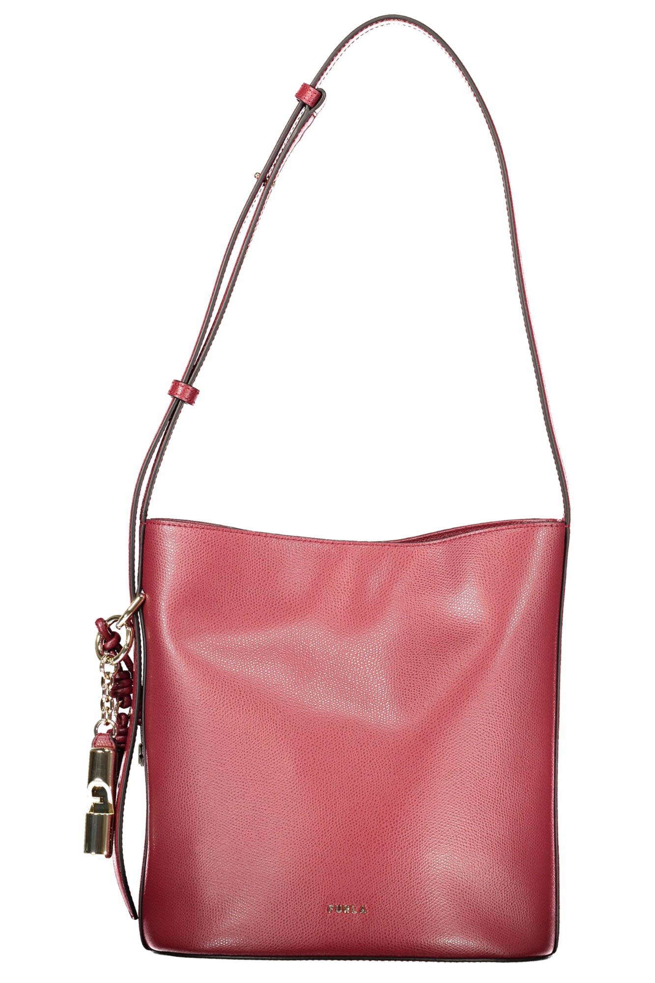 FURLA Damen-Brauntasche Roxie – Echte Pelle mit verstellbarem Schultergurt Rot