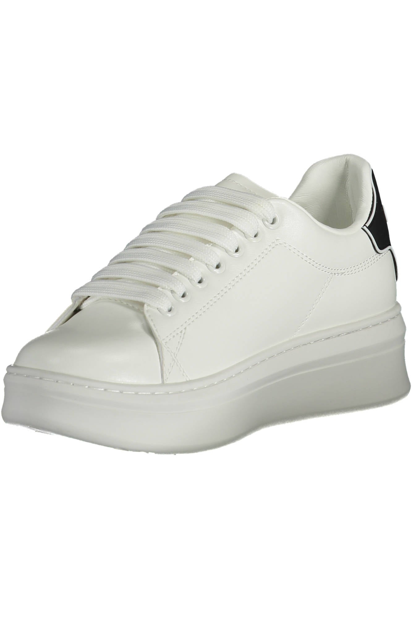 GAELLE PARIS Damen-Sportschuhe Schwarz – Sneaker für Herbst/Winter mit kontrastierenden Details Weiß