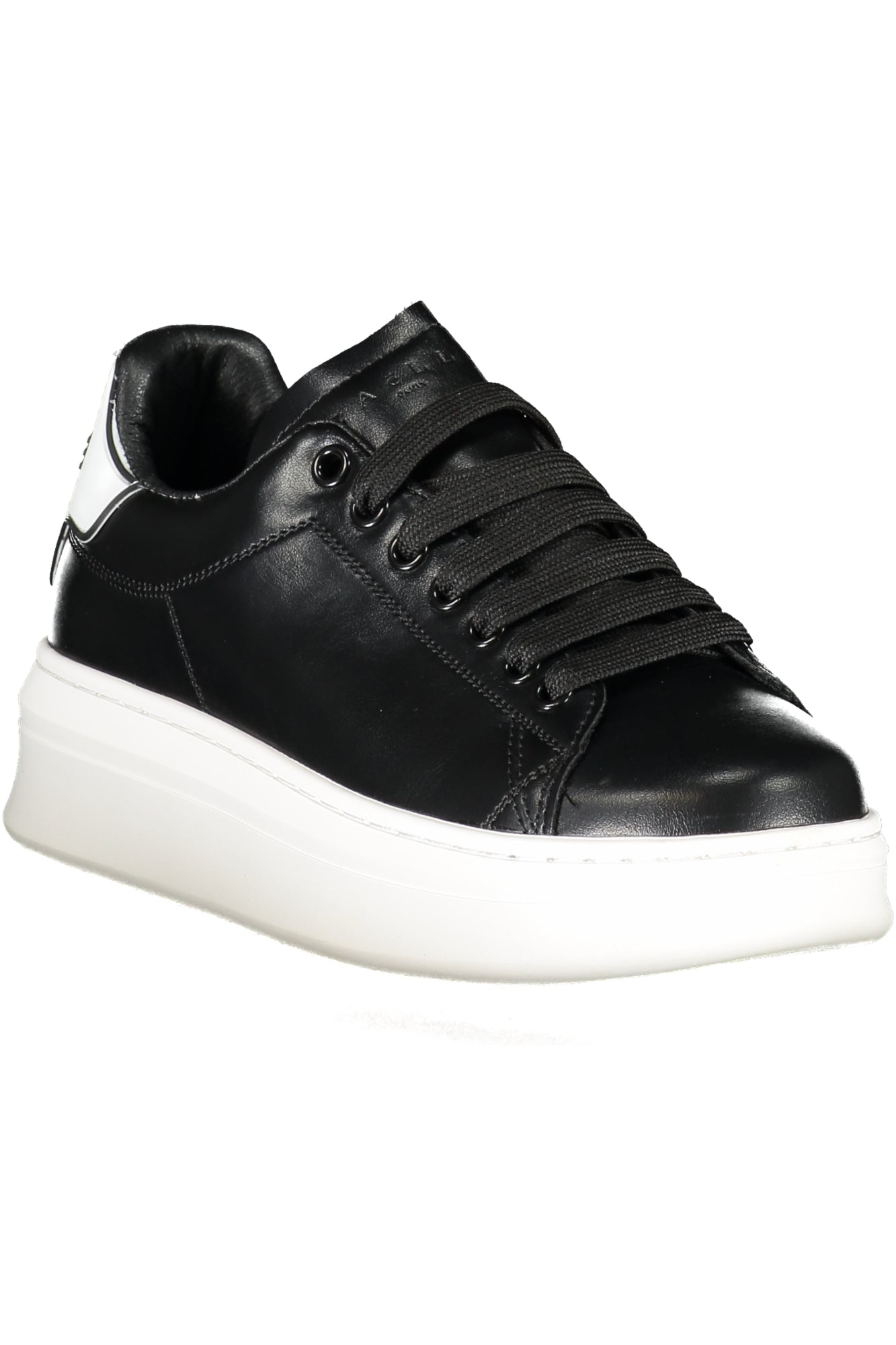 GAELLE PARIS Damen Sneaker – Sportschuhe mit Schnürsenkern Schwarz