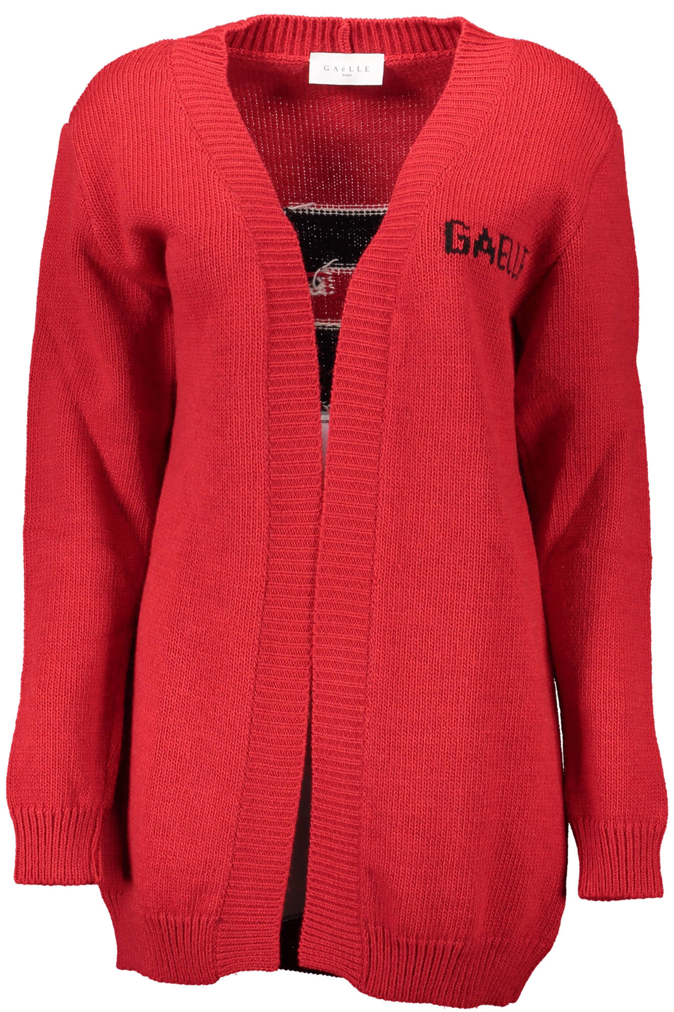 GAELLE PARIS Cardigan Damen Rot – Langarm-Strickjacke mit Stickerei | Italienische Qualität Rot