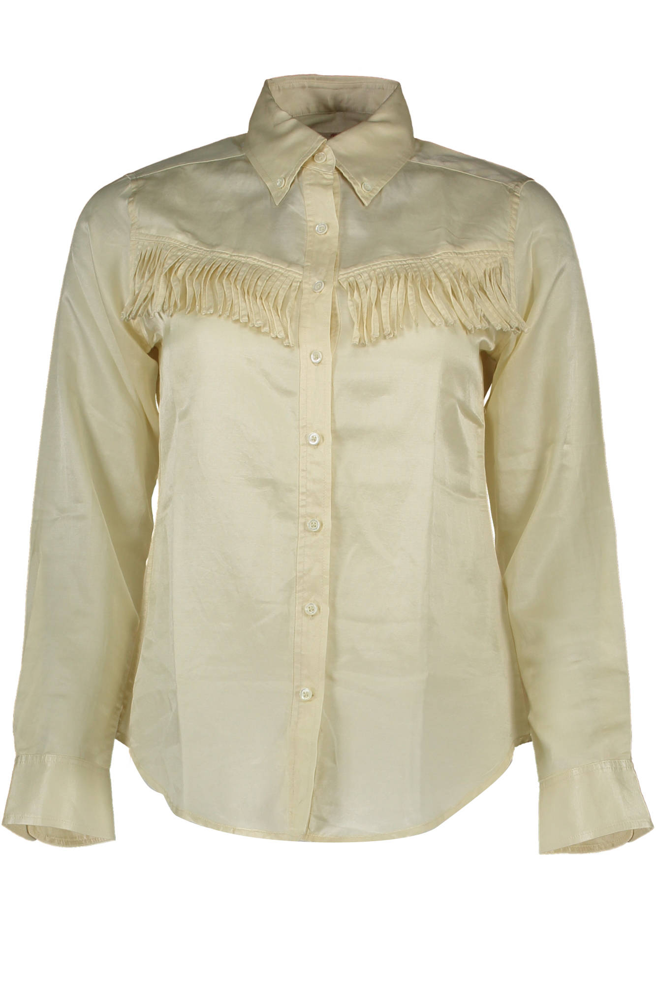 GANT Damen-Hemd Langarm Beige – Seiden-Cotton-Mix für Frühjahr/Sommer Beige