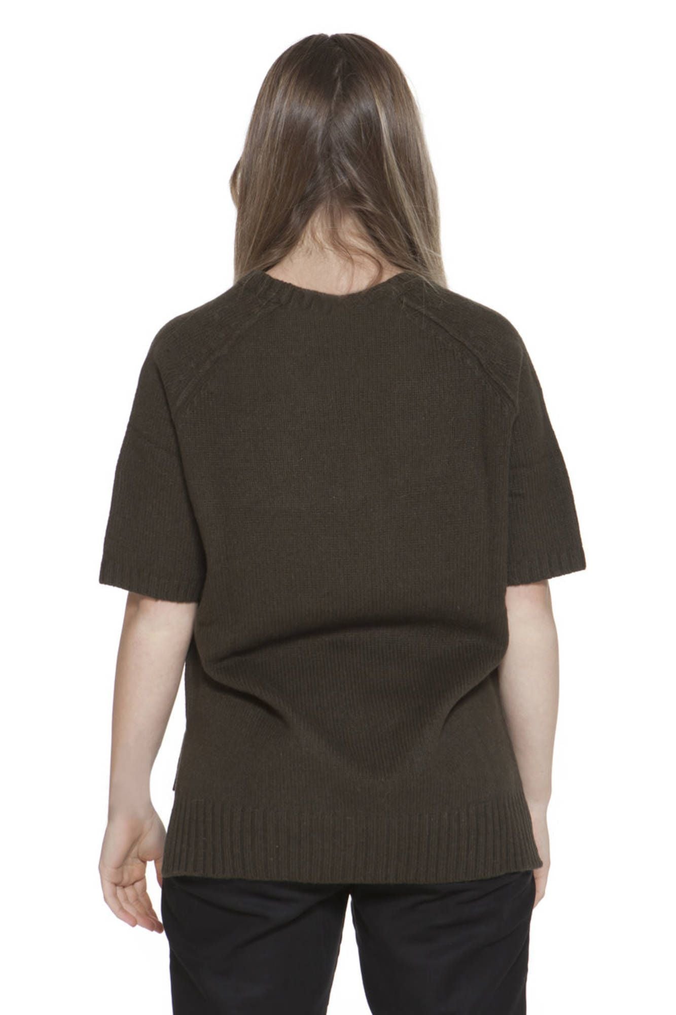 GANT Pullover Damen – Grüner Kurzarm-Pullover aus Wolle & Angora für Herbst/Winter Grün