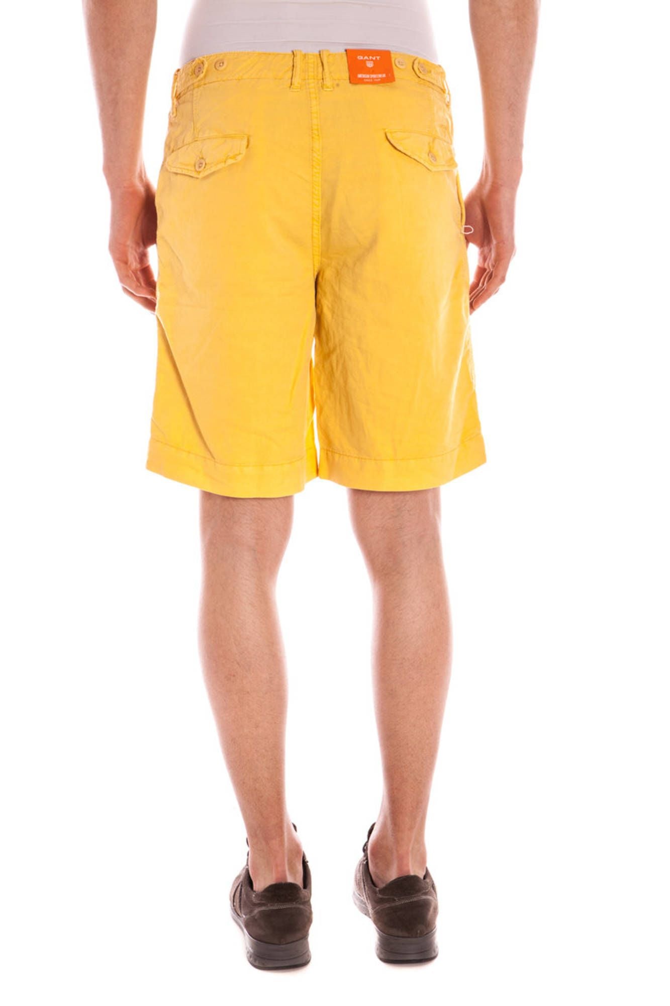 GANT Bermudahose Herren – Gelbe Sommerhose aus Baumwolle-Leinen-Mix | soulluna.de Gelb