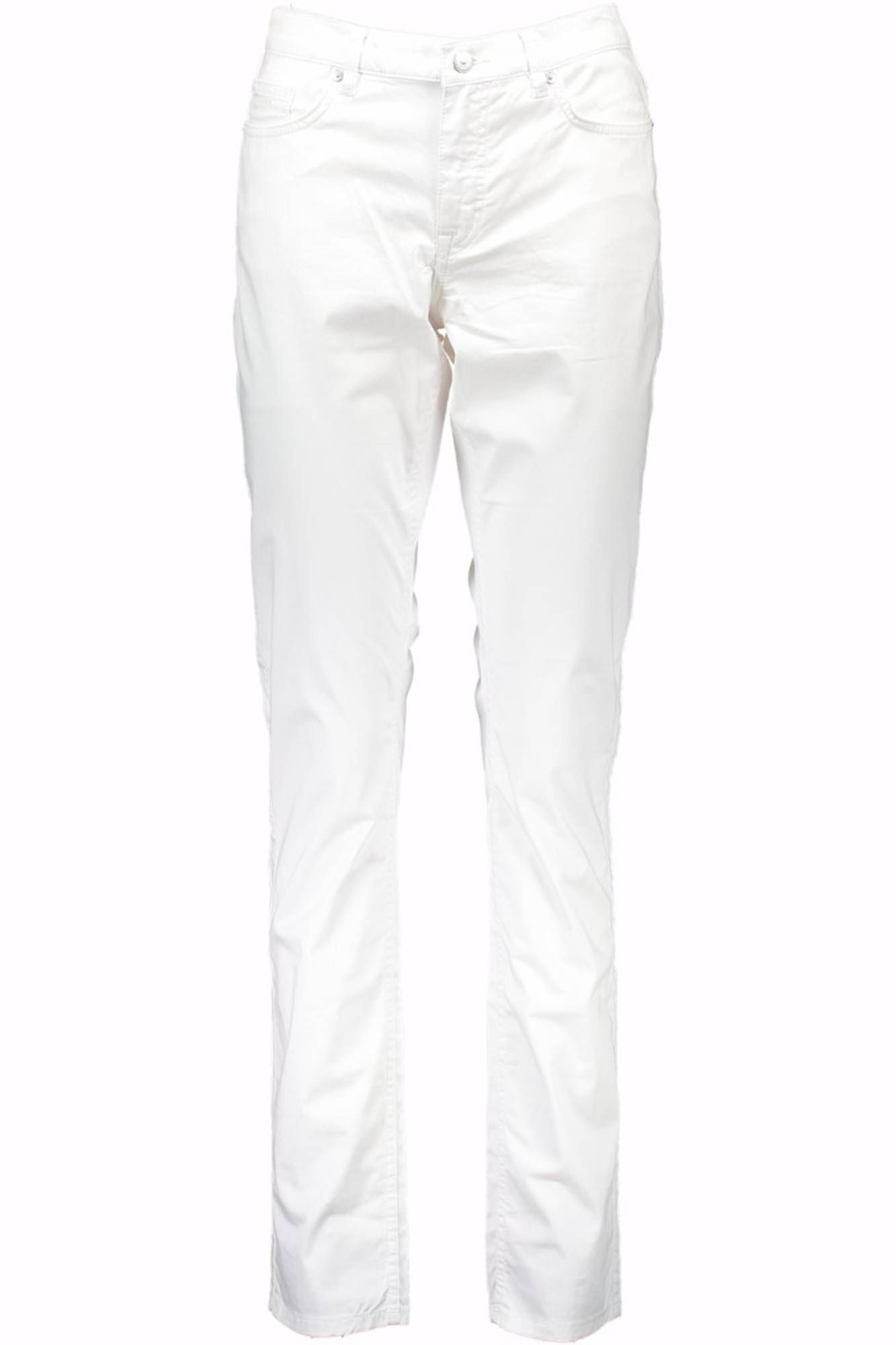 GANT Weisse Damenhose – 5-Pocket Slim Fit aus Baumwolle | soulluna.de Weiß