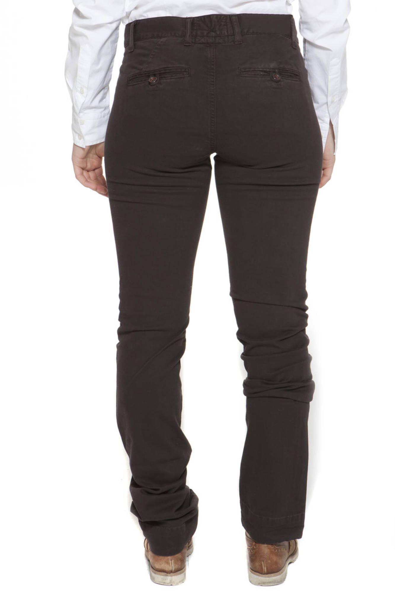 GANT Hose Damen – Braune 5-Pocket-Hose mit schmalem Bein für Herbst/Winter Braun
