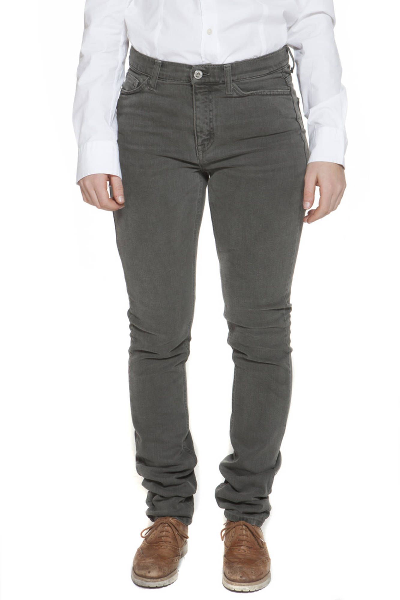 GANT Damenhose Grün – 5-Pocket Design mit schmalem Bein für Herbst/Winter Grün