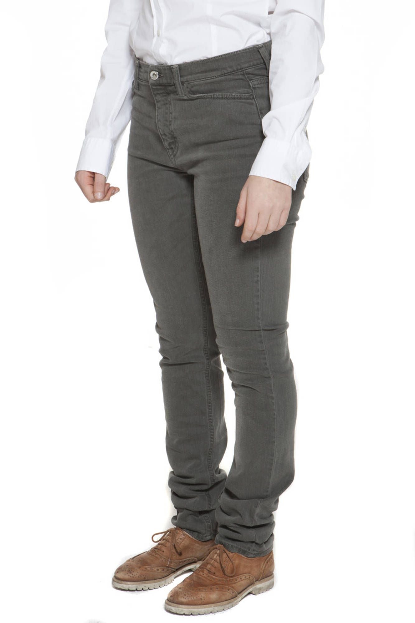 GANT Damenhose Grün – 5-Pocket Design mit schmalem Bein für Herbst/Winter Grün