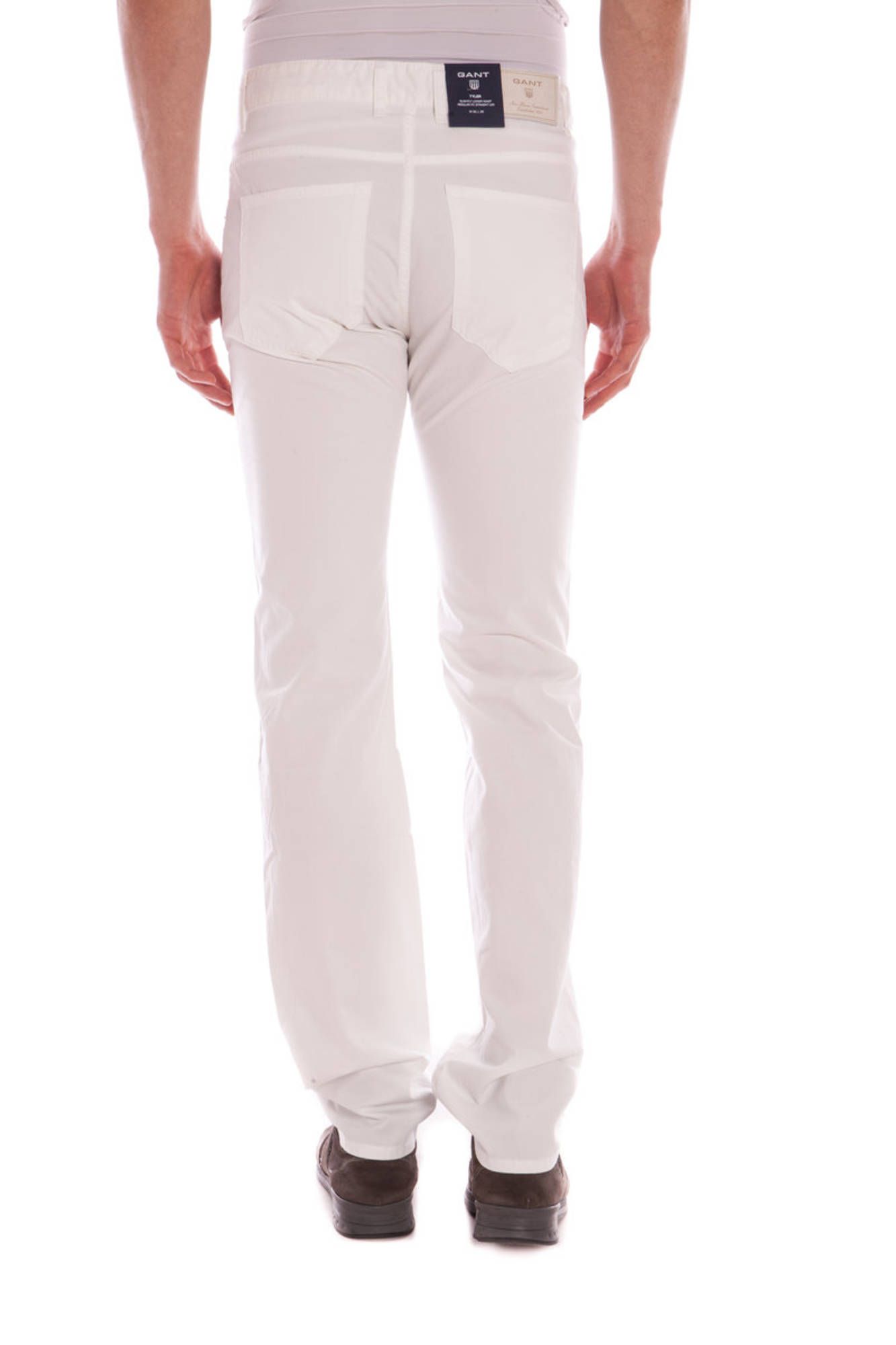 GANT Herrenhose – Weisse 5-Pocket-Hose aus 100% Baumwolle für Frühjahr/Sommer Weiß