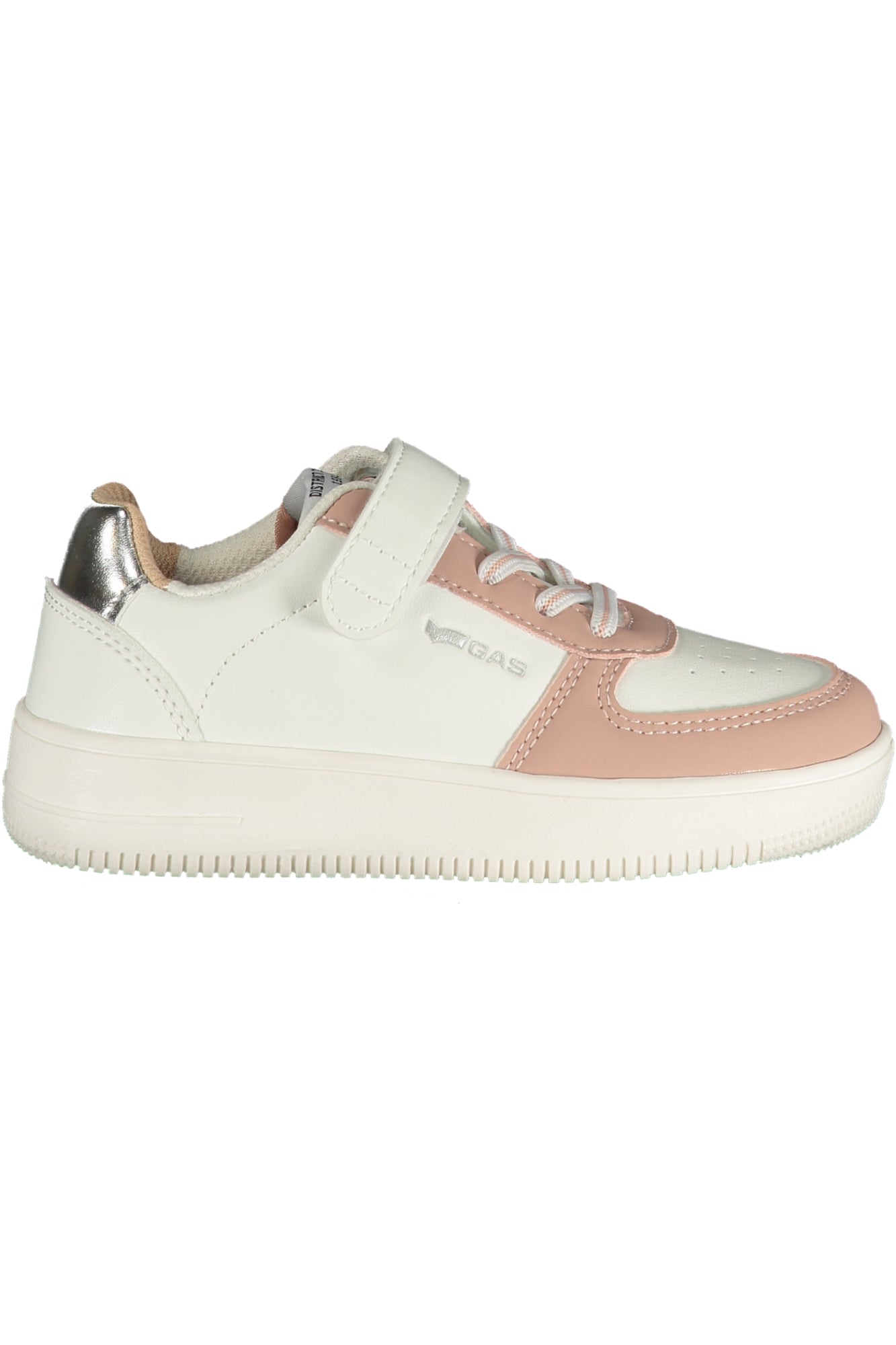 GAS Kinder Sneaker – Sportschuh mit Klettverschluss Weiß
