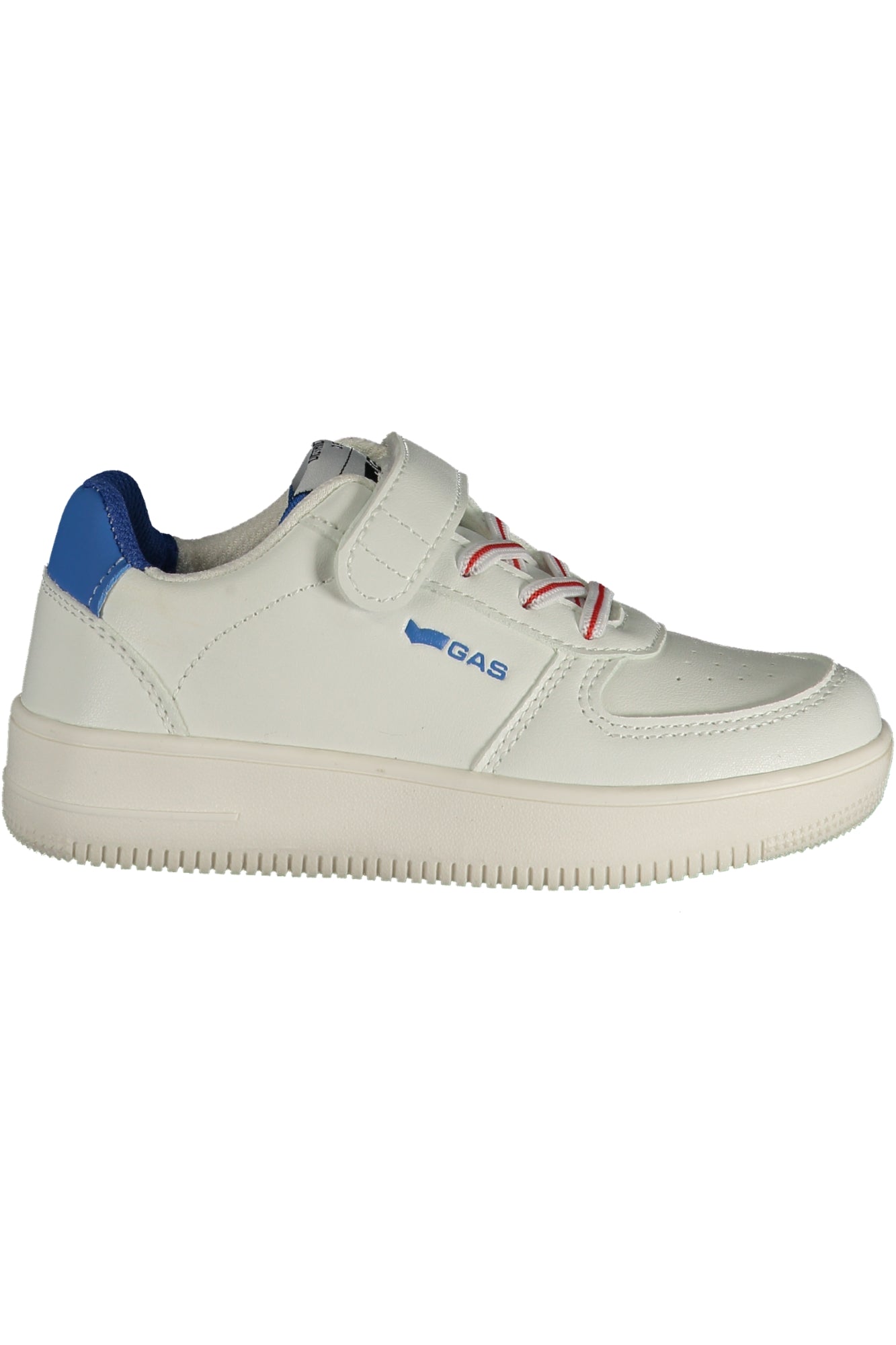 GAS Kinder Sneaker – Sportschuh mit Klettverschluss Weiß