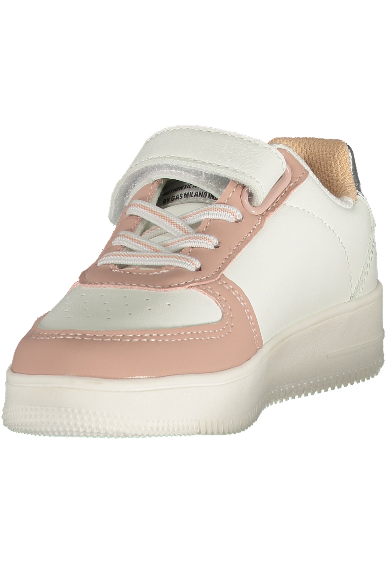 GAS Kinder Sneaker – Sportschuh mit Klettverschluss Weiß