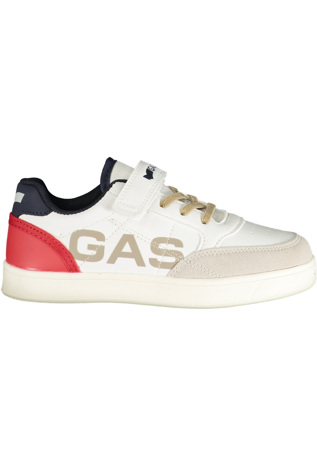 GAS Kinder Sneaker – Sportschuh mit Elastischen, sportlich Weiß