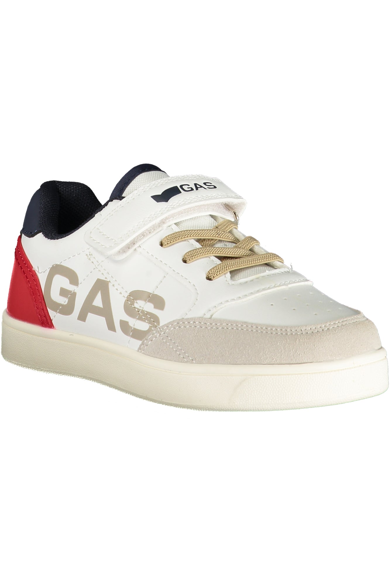 GAS Kinder Sneaker – Sportschuh mit Elastischen, sportlich Weiß