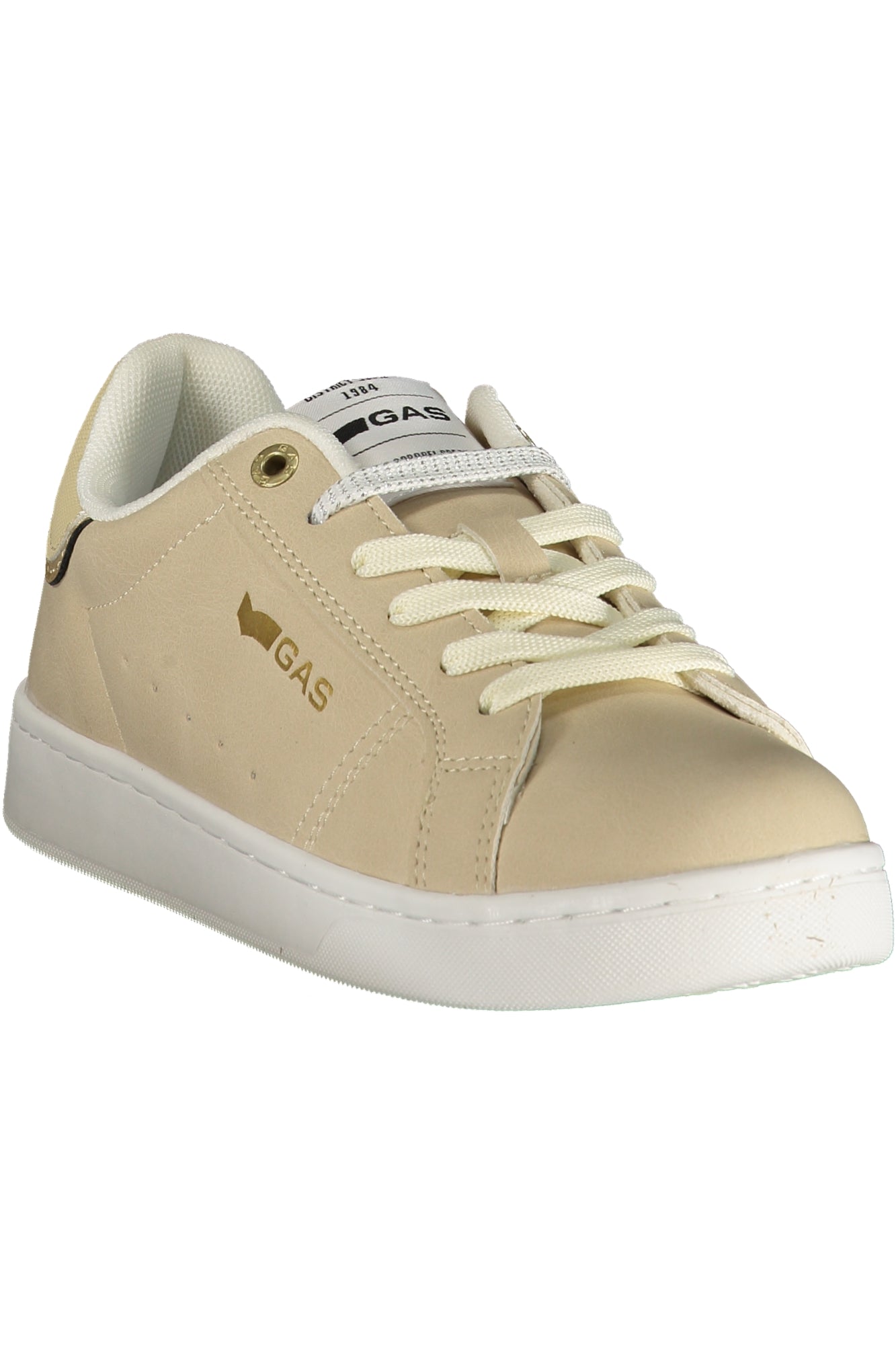 GAS Damen Sneaker – Sportschuh mit Schnürsenkeln, sportlich Beige