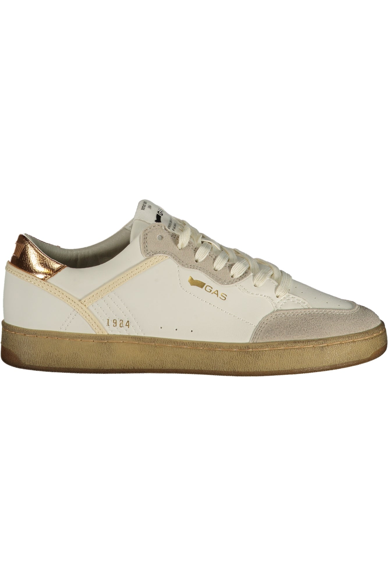 GAS Damen Sneaker – Sportschuh mit Schnürsenkeln, sportlich Weiß