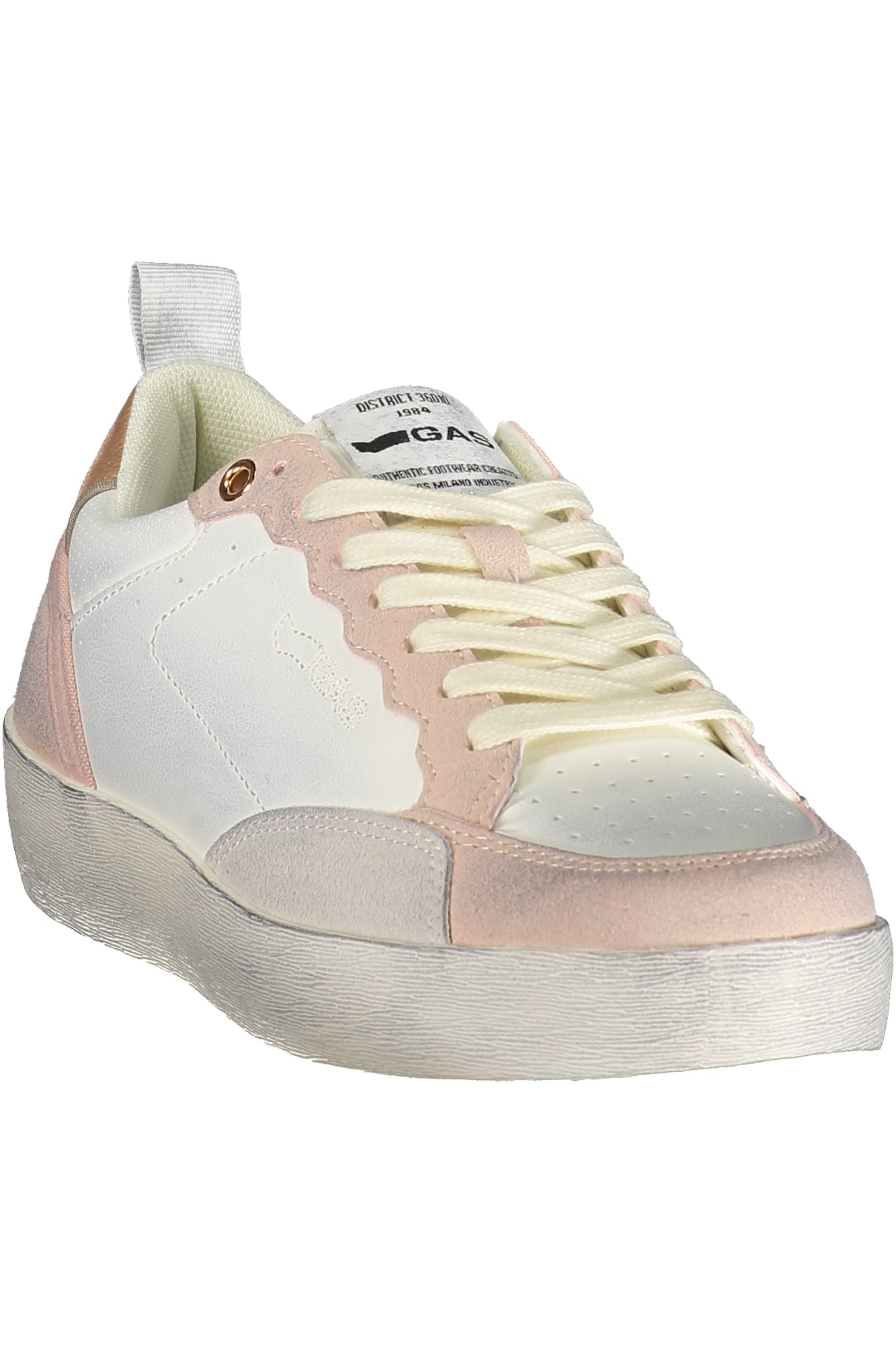 GAS Damen Sneaker – Sportschuh mit Schnürsenkeln, sportlich Weiß