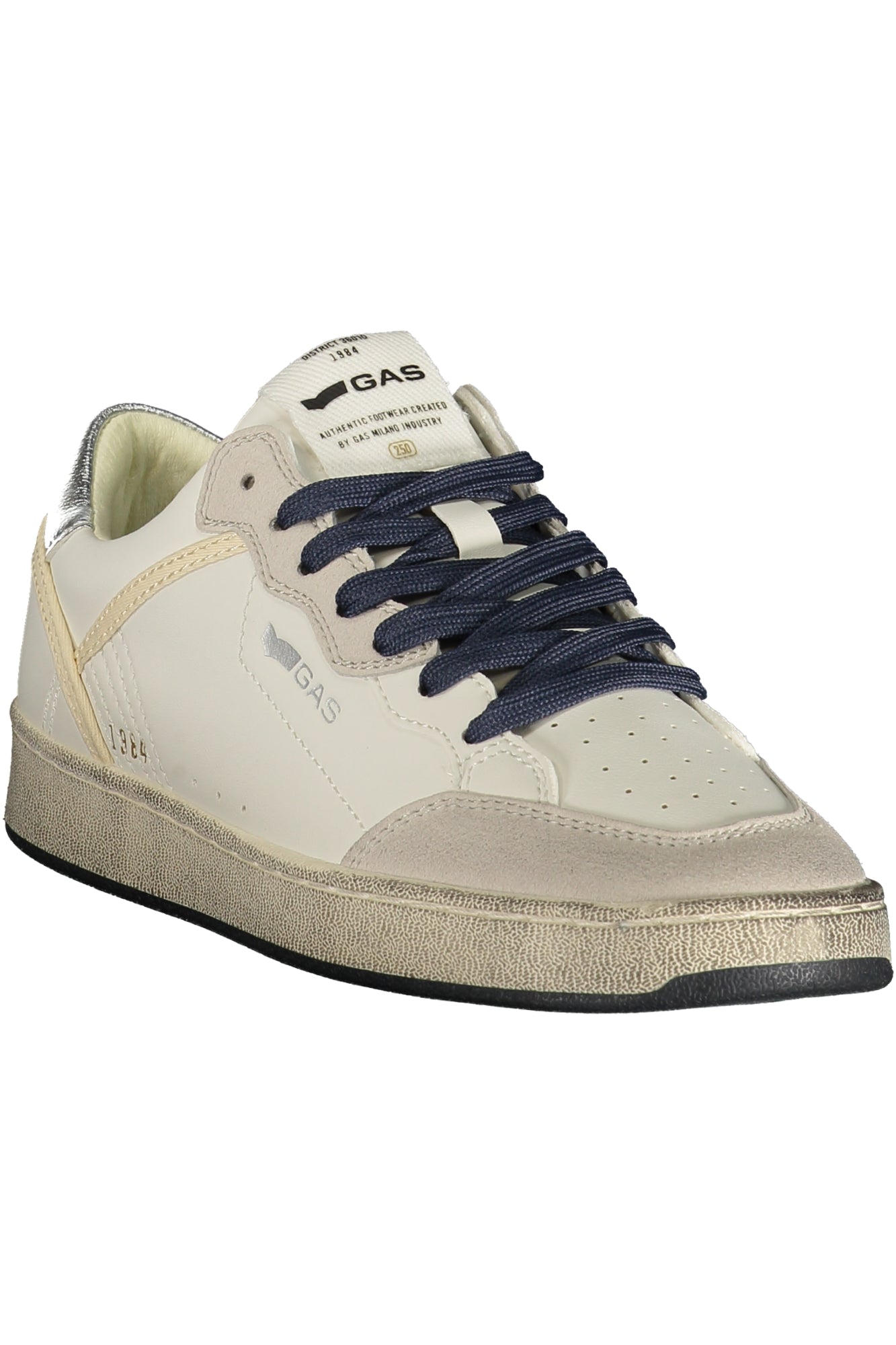 GAS Damen Sneaker – Sportschuh mit Schnürsenkeln, sportlich Weiß