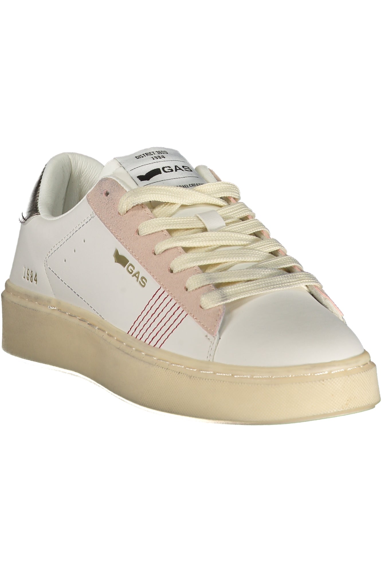 GAS Damen Sneaker – Sportschuh mit Schnürsenkeln, sportlich Weiß
