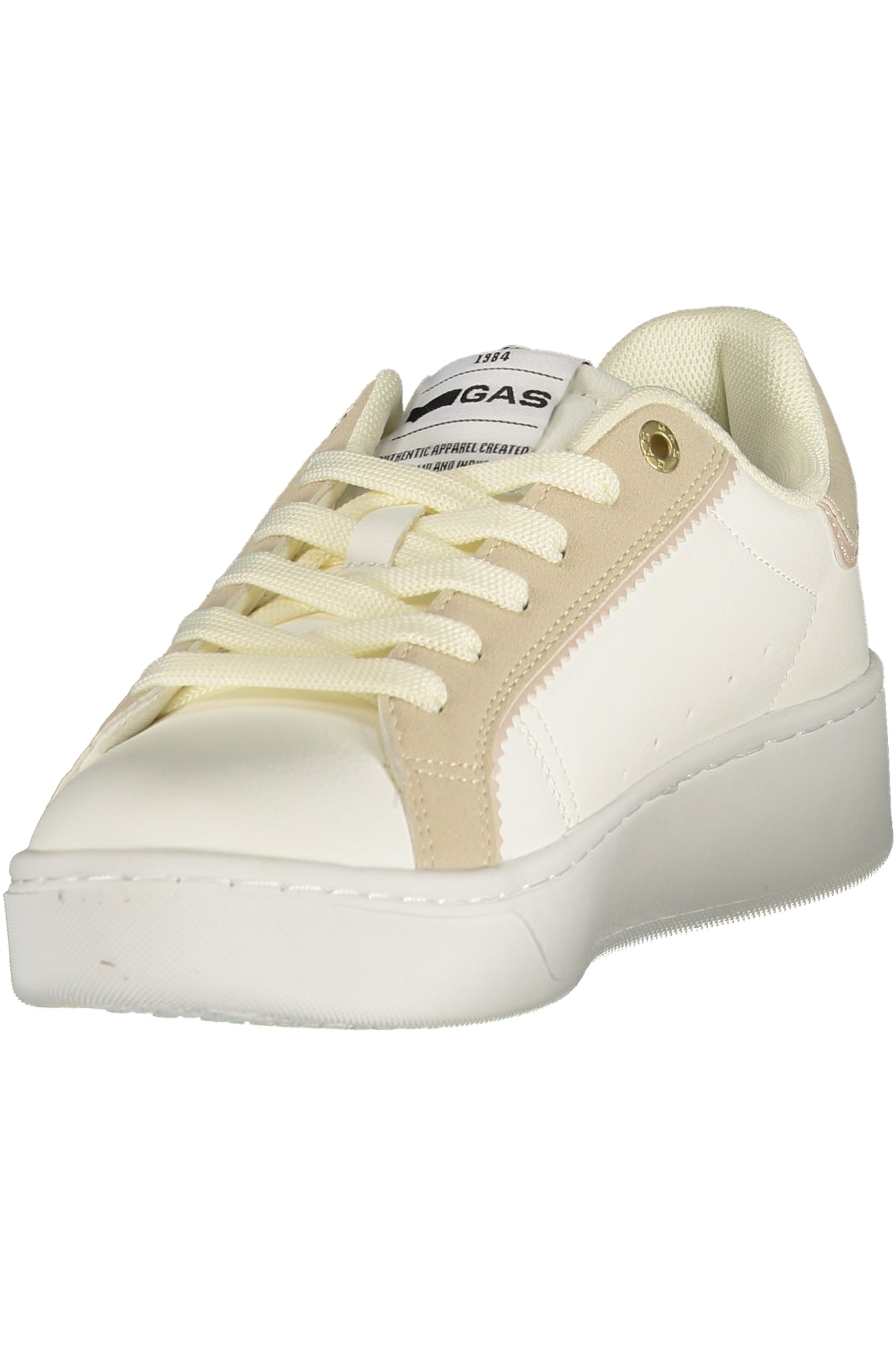 GAS Damen Sneaker – Sportschuh mit Schnürsenkeln, sportlich Weiß