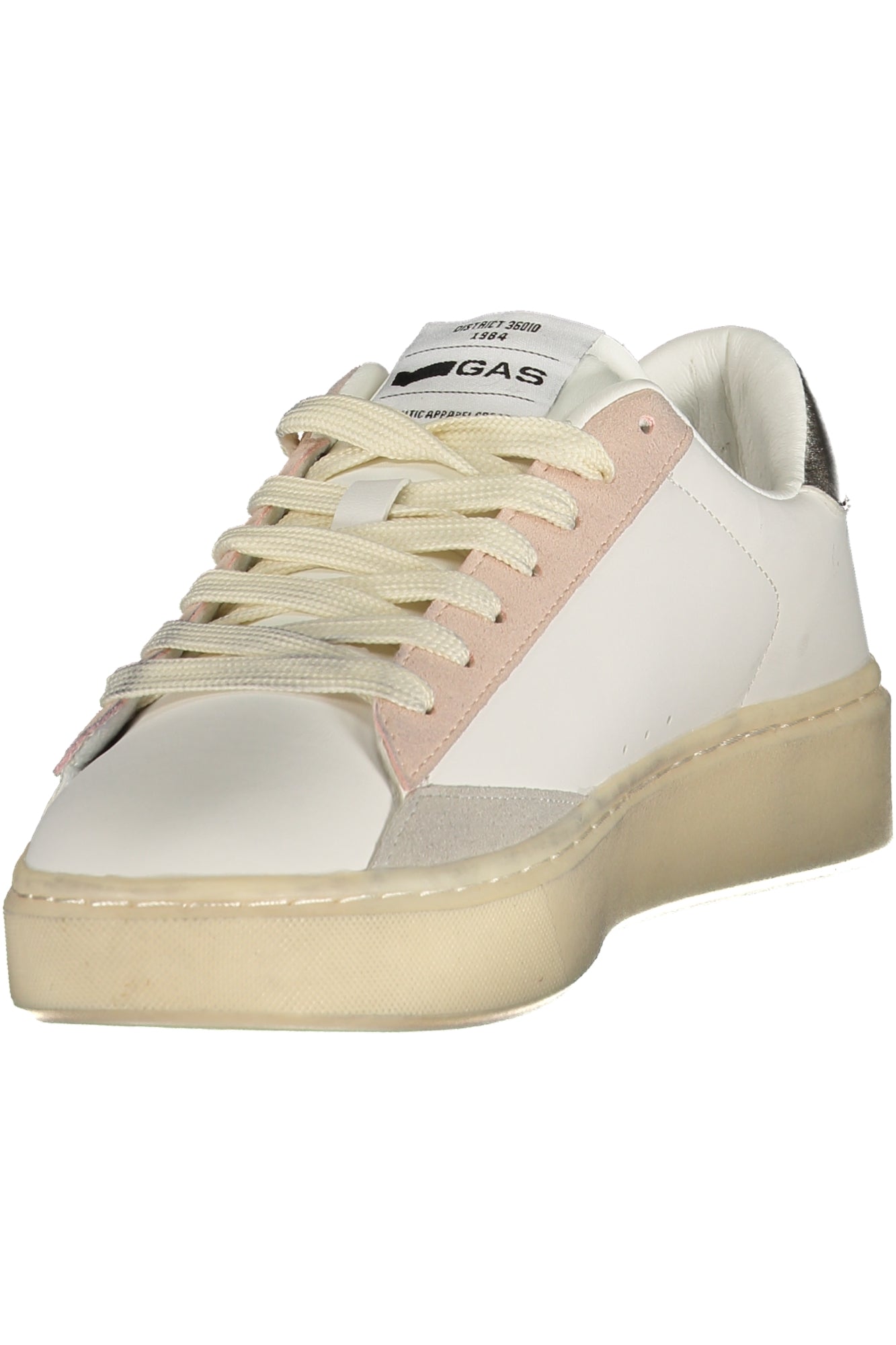 GAS Damen Sneaker – Sportschuh mit Schnürsenkeln, sportlich Weiß