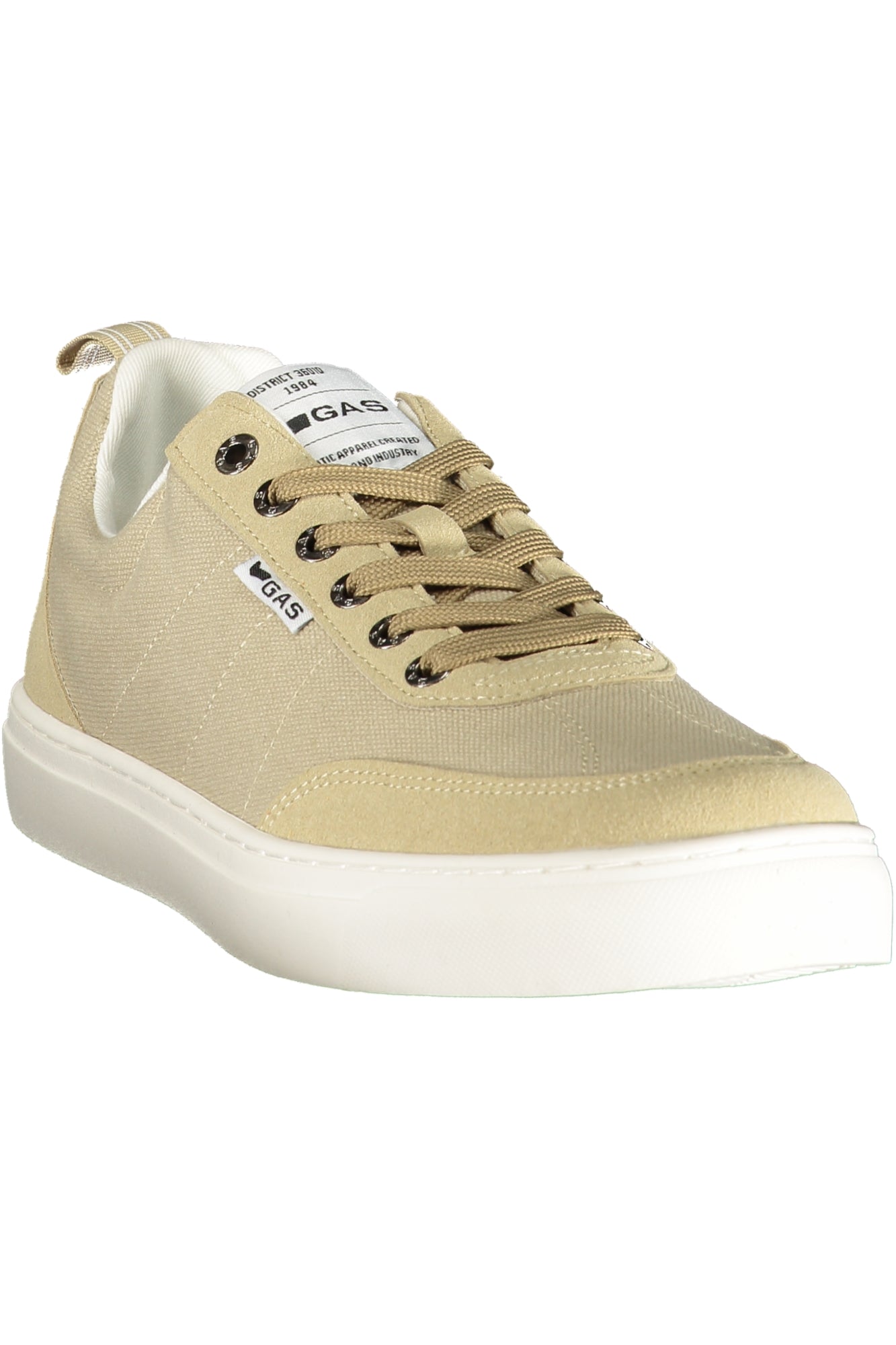 GAS Herren Sneaker – Sportschuh mit Schnürsenkeln, sportlich Beige