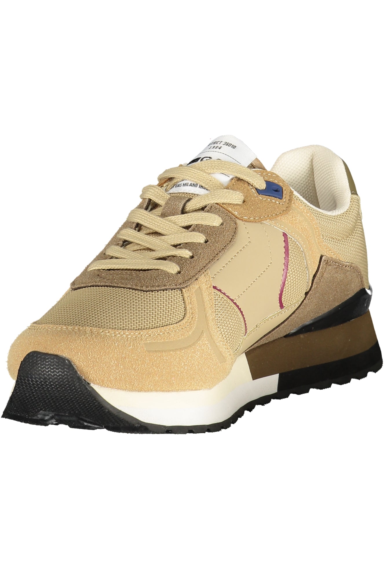 GAS Herren Sneaker – Sportschuh mit Schnürsenkeln, sportlich Beige