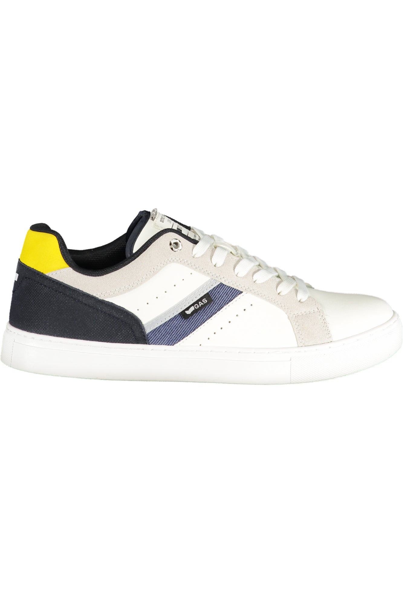 GAS Herren Sneaker – Sportschuh mit Schnürsenkeln, sportlich Weiß