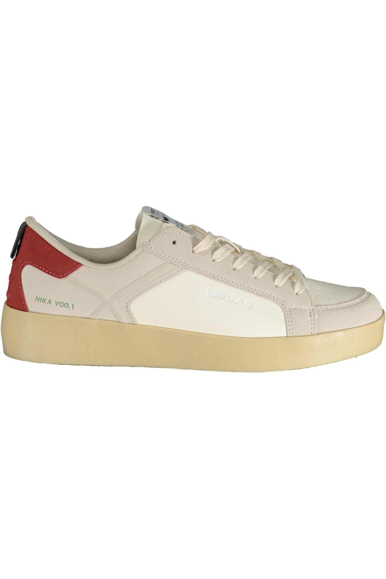 GAS Herren Sneaker – Sportschuh mit Schnürsenkeln, sportlich Weiß