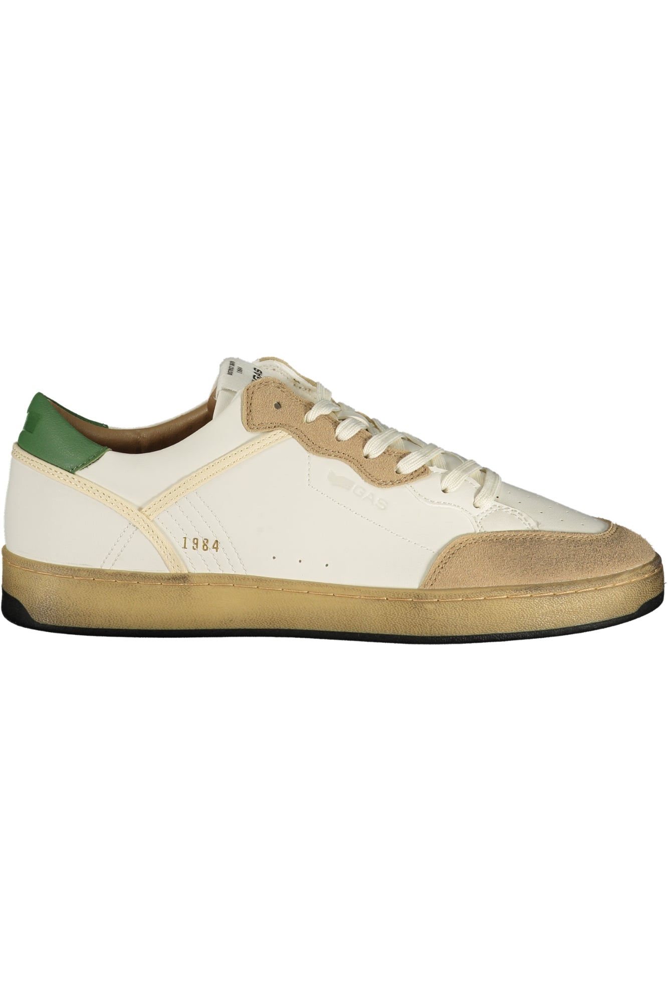 GAS Herren Sneaker – Sportschuh mit Schnürsenkeln, sportlich Weiß