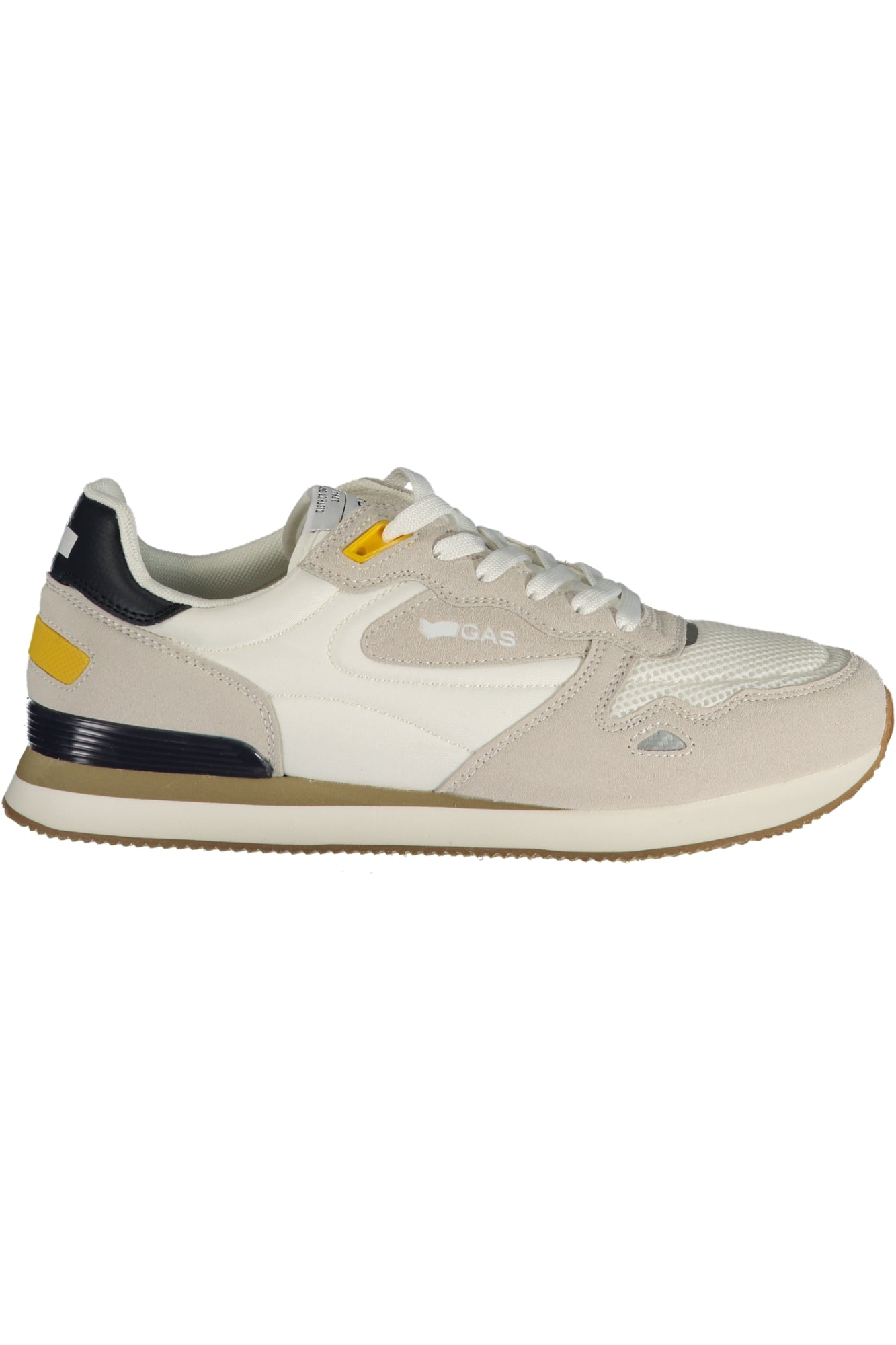 GAS Herren Sneaker – Sportschuh mit Schnürsenkeln, sportlich Weiß