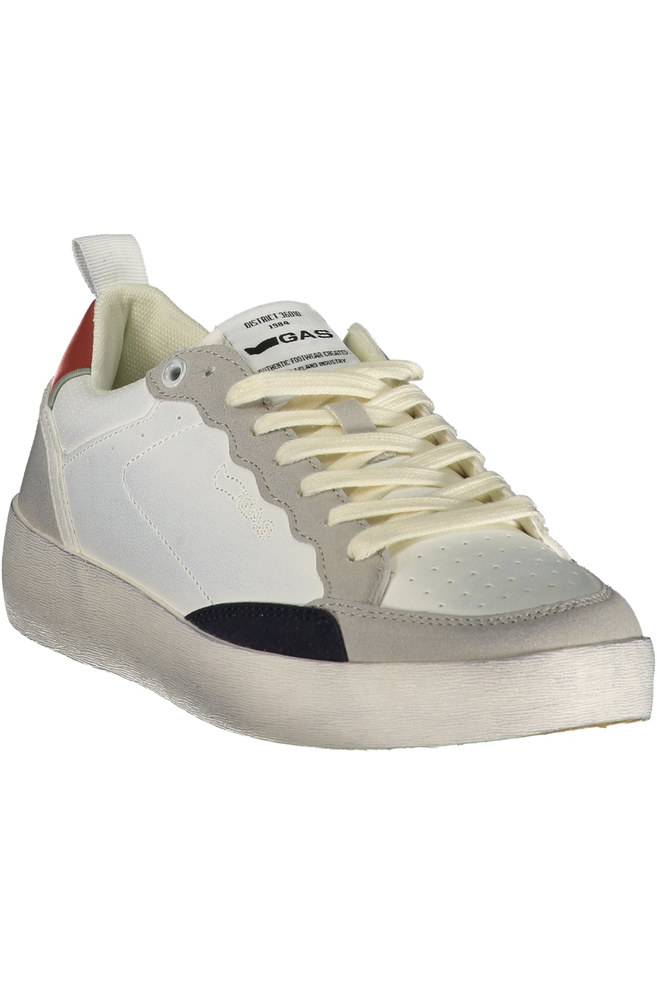 GAS Herren Sneaker – Sportschuh mit Schnürsenkeln, sportlich Weiß