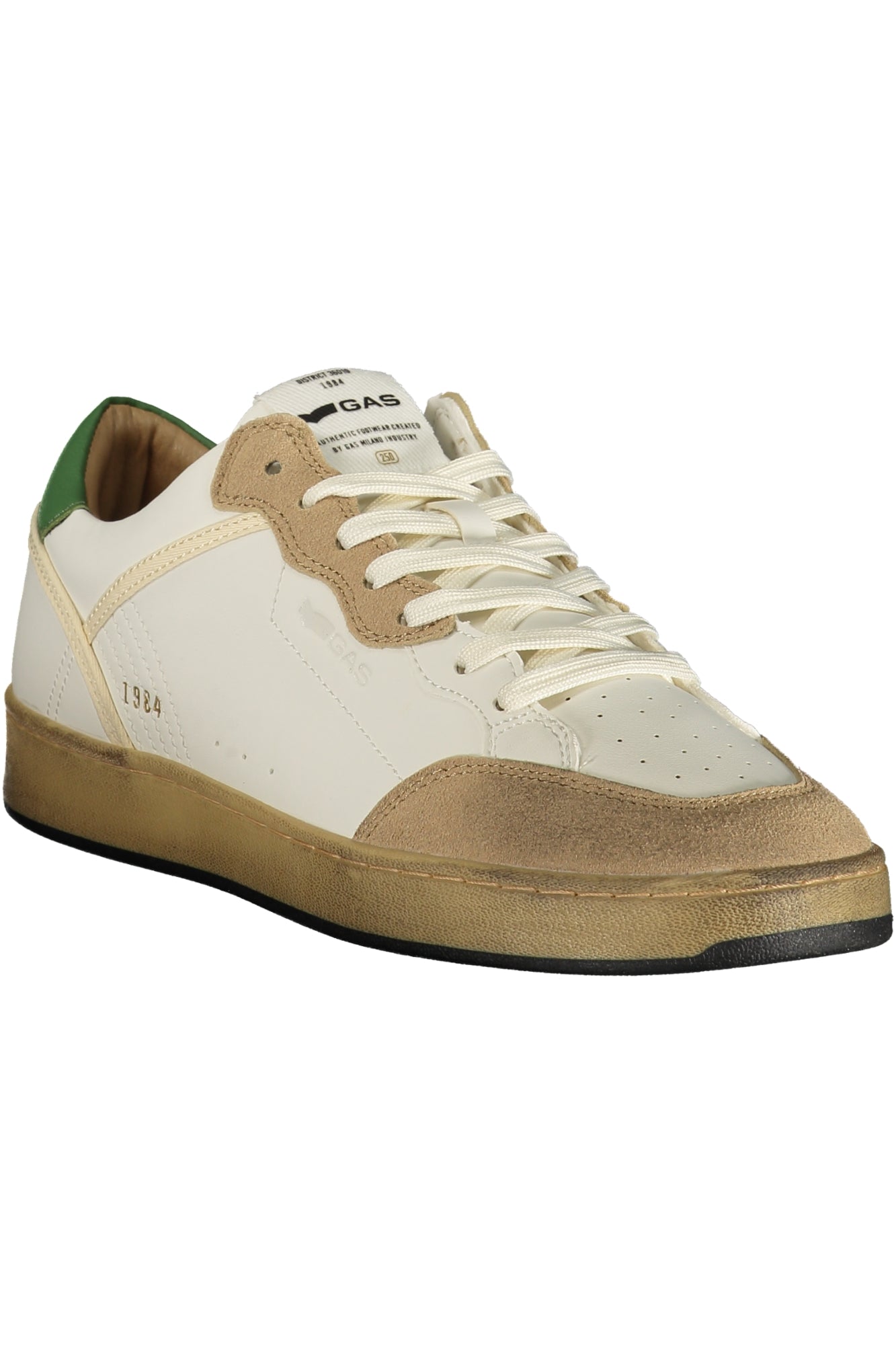 GAS Herren Sneaker – Sportschuh mit Schnürsenkeln, sportlich Weiß