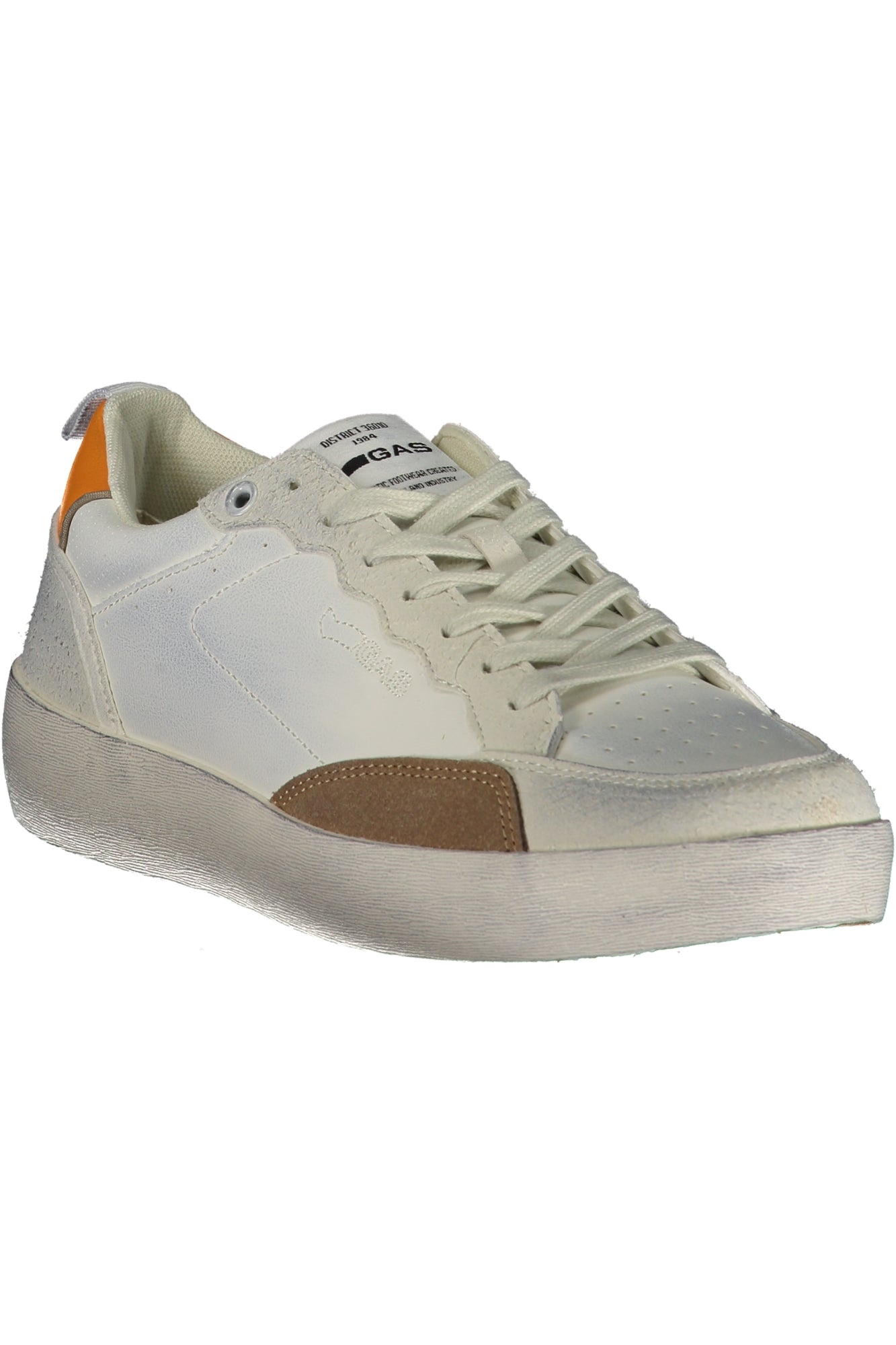GAS Herren Sneaker – Sportschuh mit Schnürsenkeln, sportlich Weiß