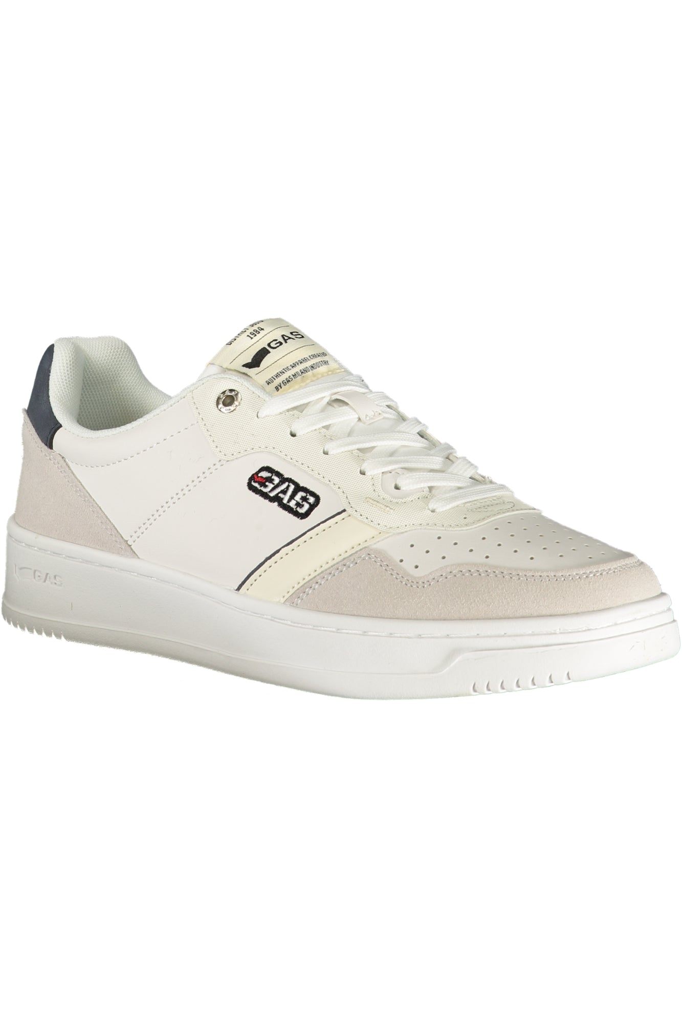 GAS Herren-Sportschuhe – Weiße Sneaker mit blauen Details für den Sommer Weiß