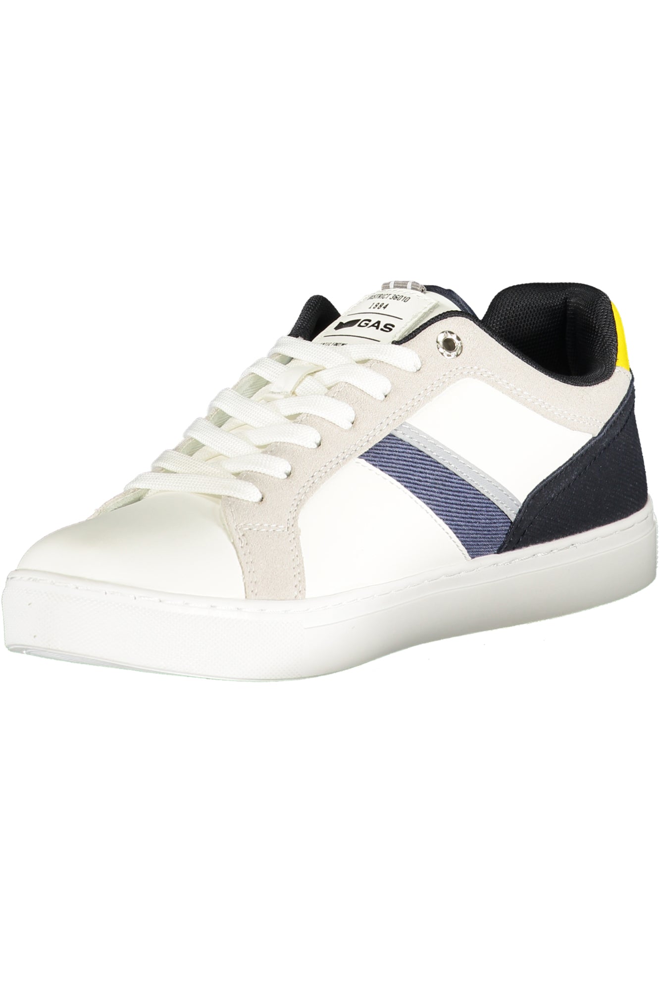 GAS Herren Sneaker – Sportschuh mit Schnürsenkeln, sportlich Weiß