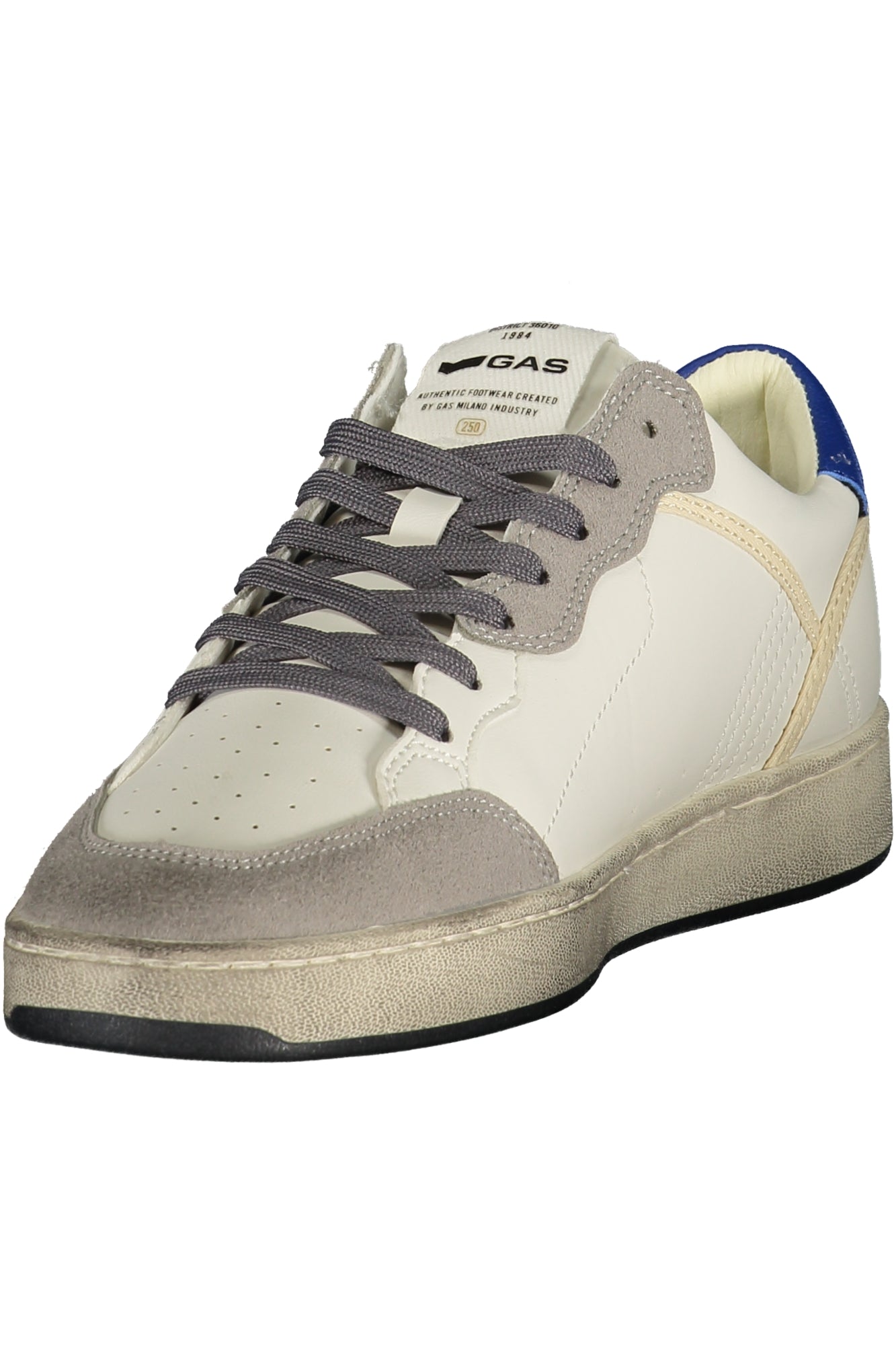 GAS Herren Sneaker – Sportschuh mit Schnürsenkeln, sportlich Weiß