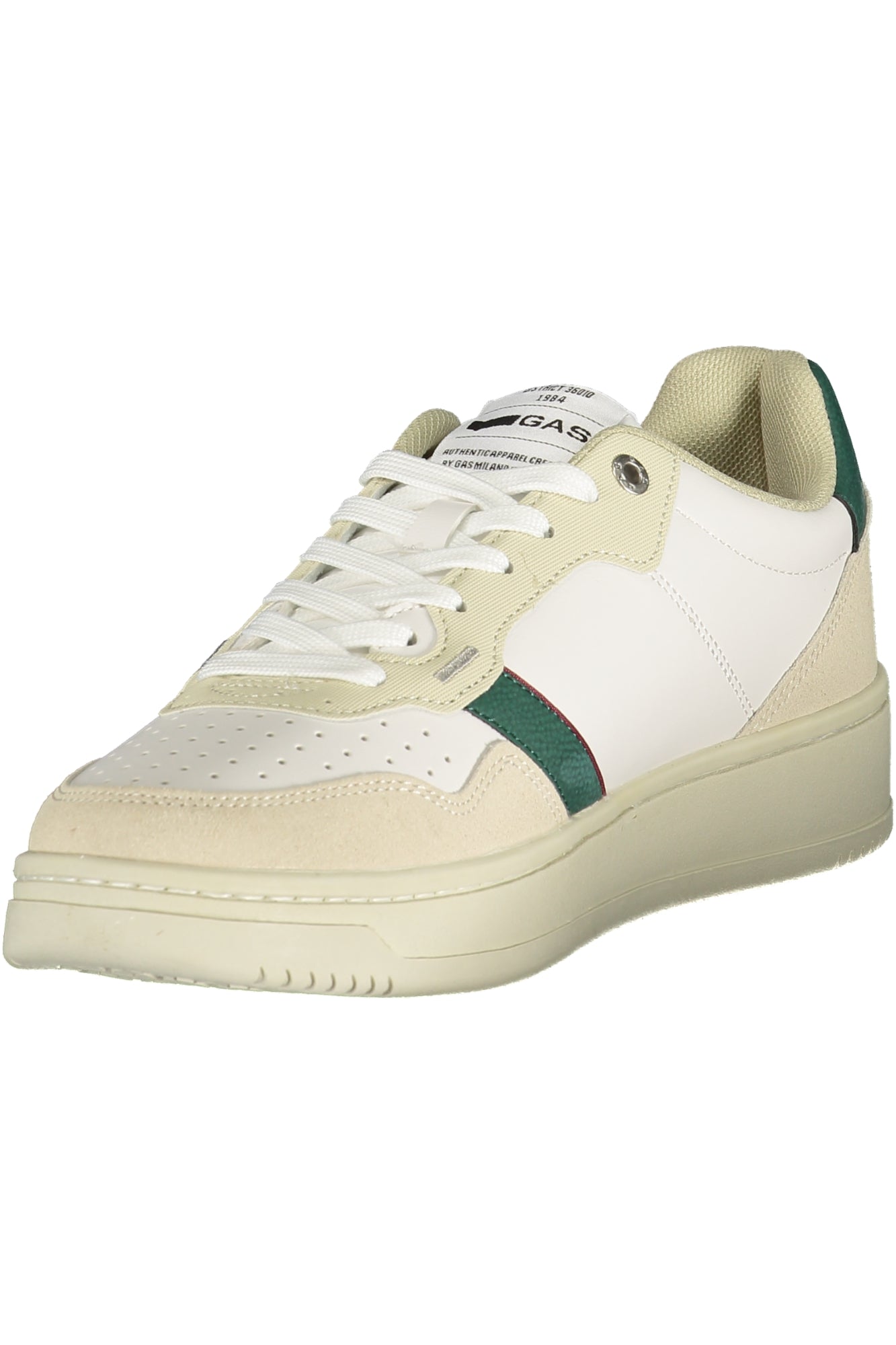 GAS Herren Sneaker – Sportschuh mit Schnürsenkeln, sportlich Weiß