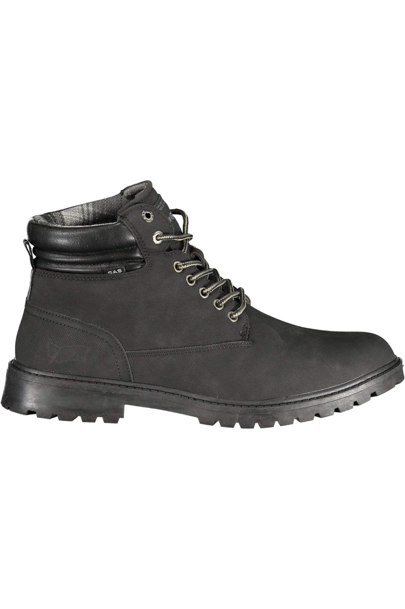 GAS Footwear Herrenstiefel Beige – Schnürstiefel für Herbst/Winter mit herausnehmbarem Fußbett Schwarz