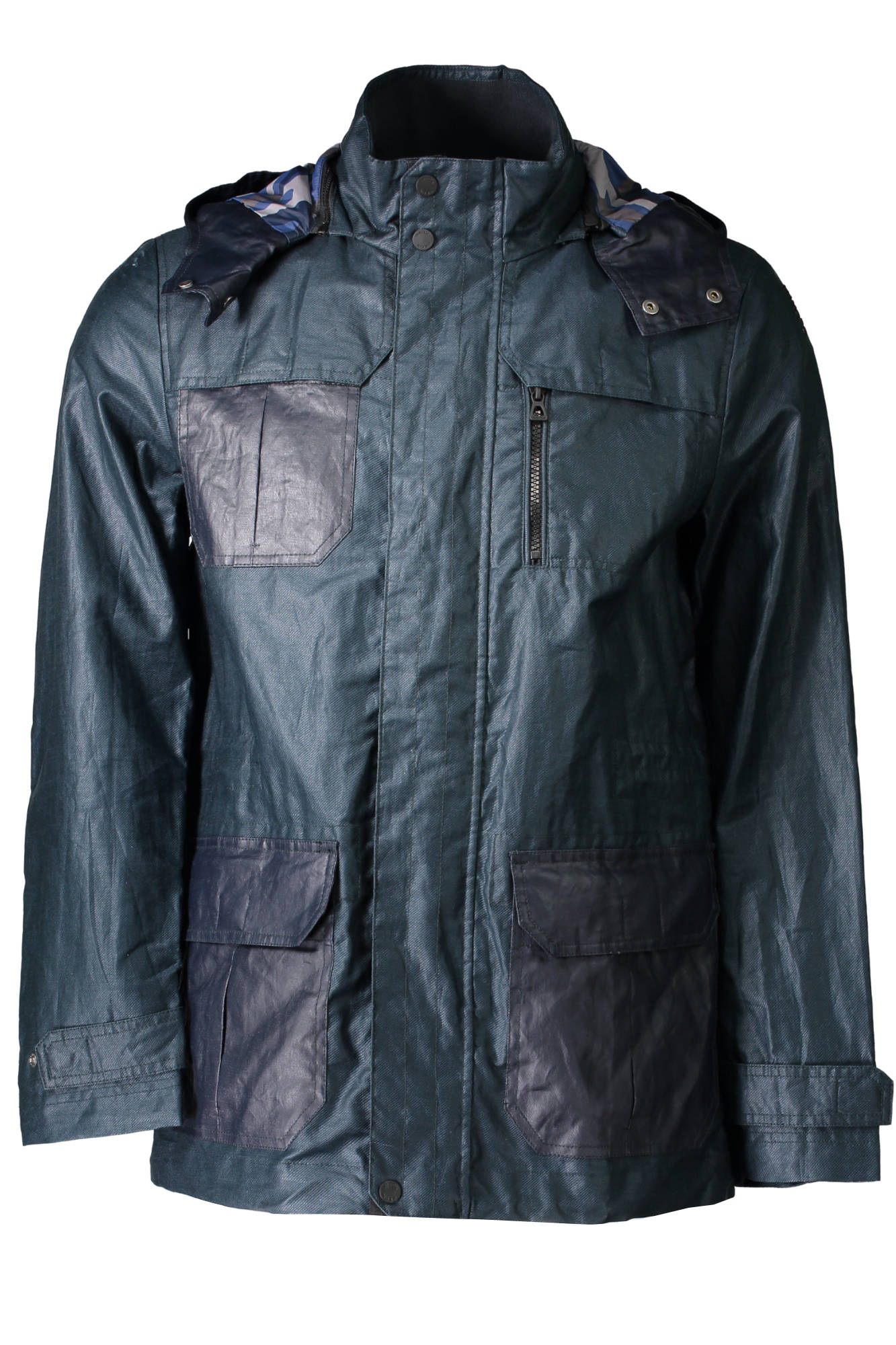 GEOX Grüne Jacke Herren – Wasserdichte Funktionsjacke mit abnehmbarer Kapuze Grün