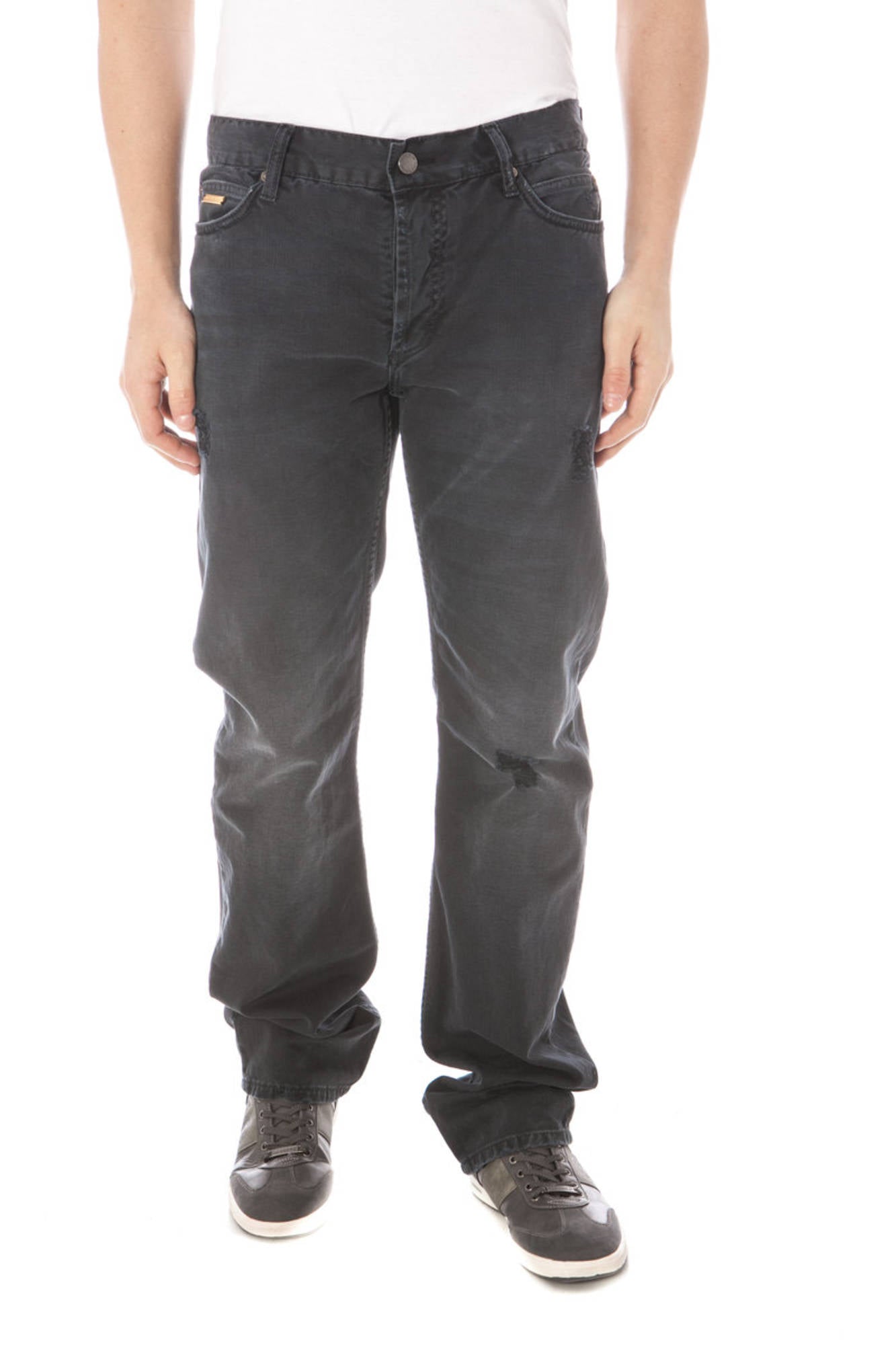 GIANFRANCO FERRÈ Herrenhose schwarz – 5-Taschen-Hose mit schmalem Bein | soulluna.de Schwarz