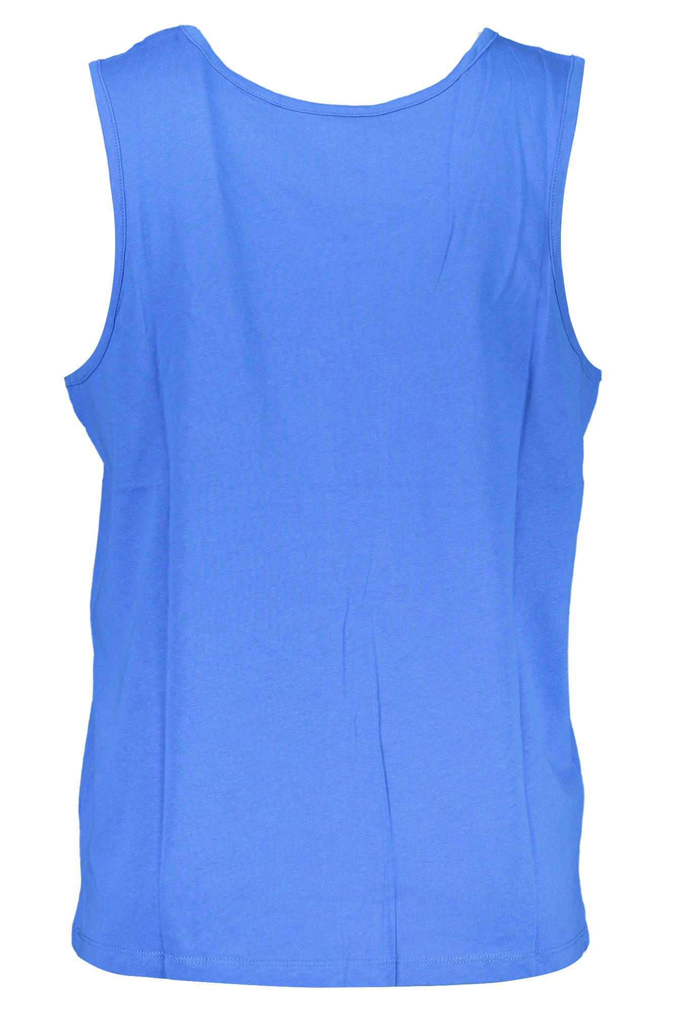 GIAN MARCO VENTURI Tanktop Herren – Blaues Basic mit Logo-Stickerei Blau