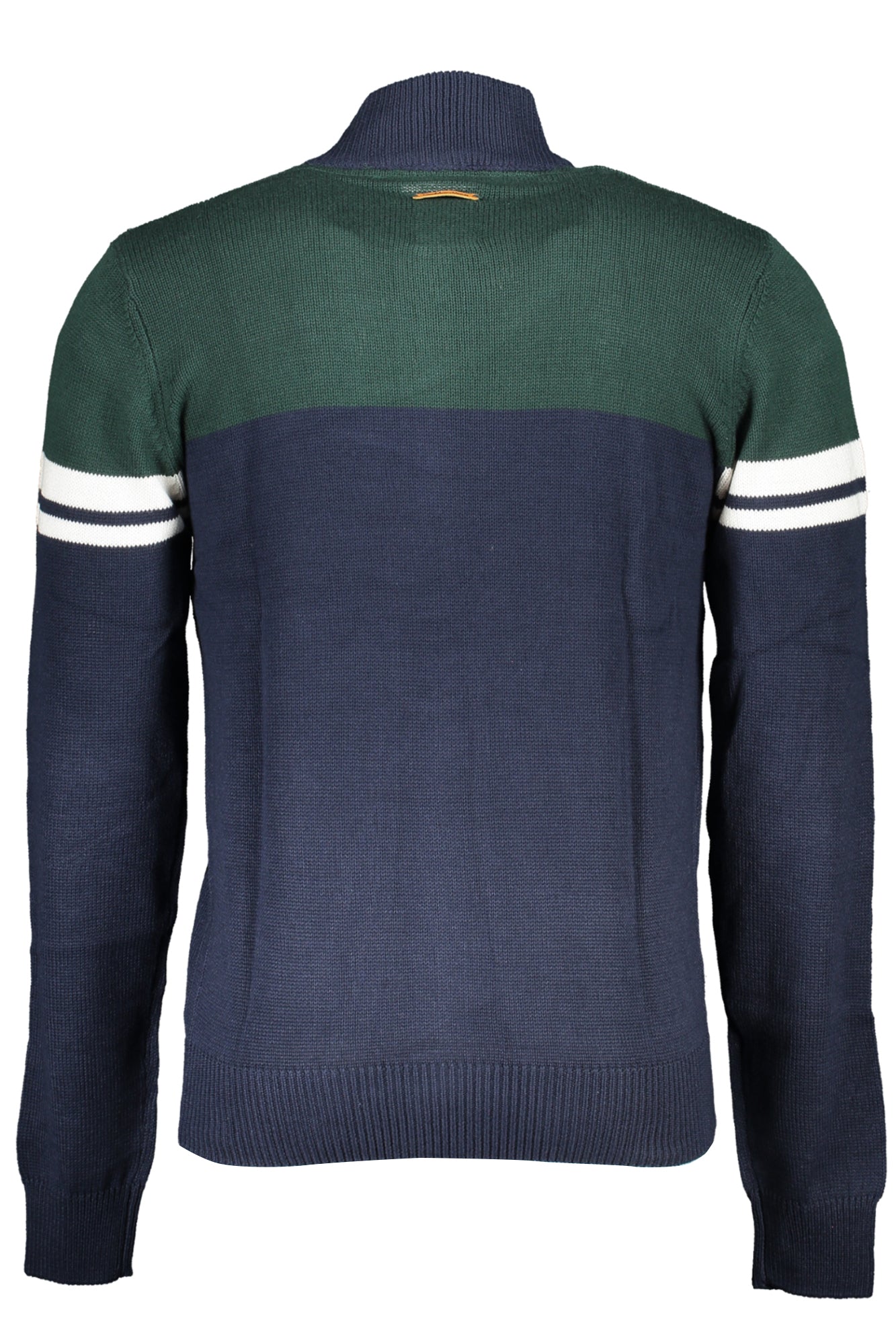 GIAN MARCO VENTURI Blauer Herren-Cardigan – Reißverschluss mit Stickerei | soulluna.de Blau