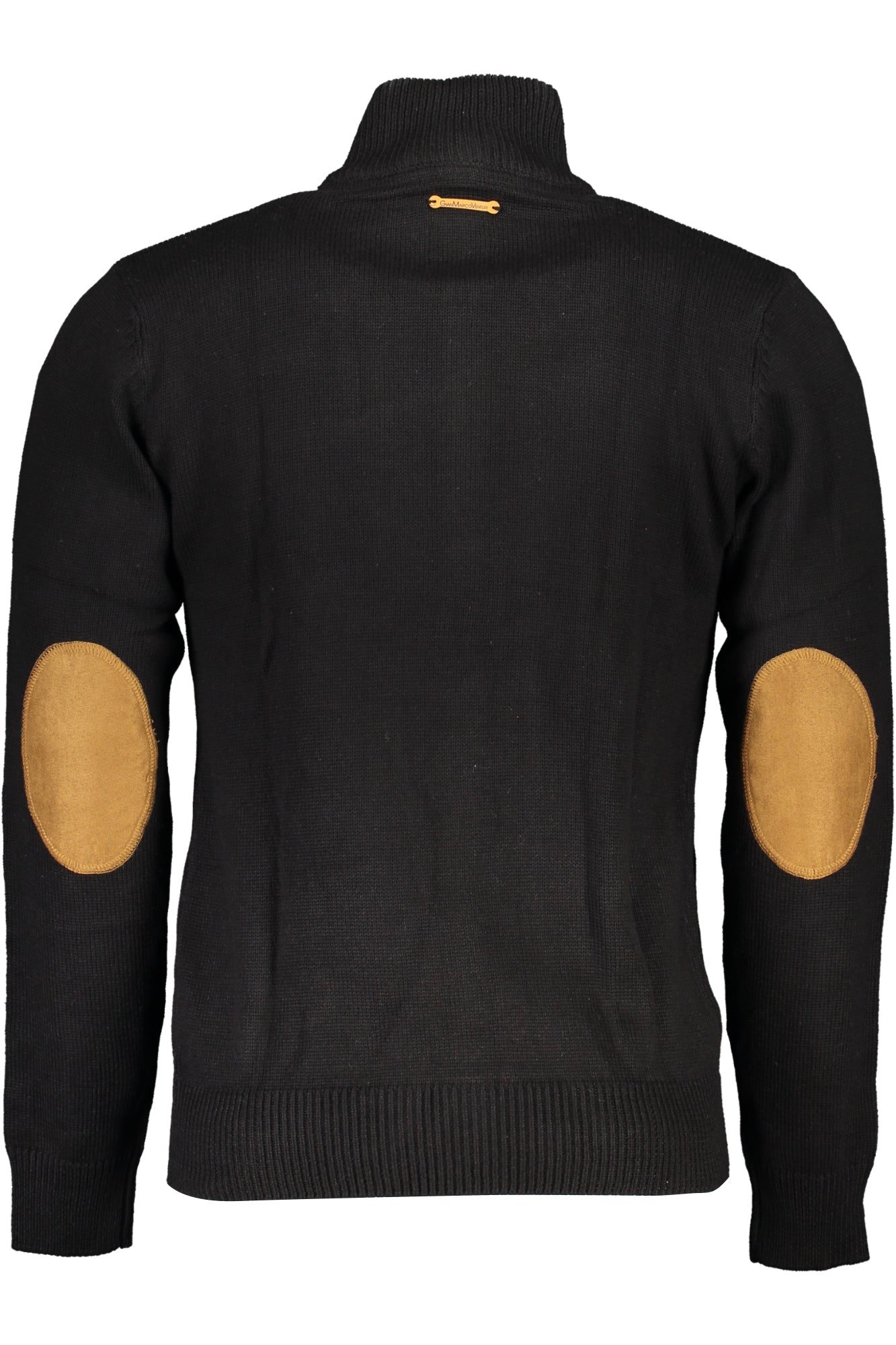GIAN MARCO VENTURI Herren-Pullover Blau – Cardigan mit Reißverschluss & Stickerei | soulluna.de Schwarz
