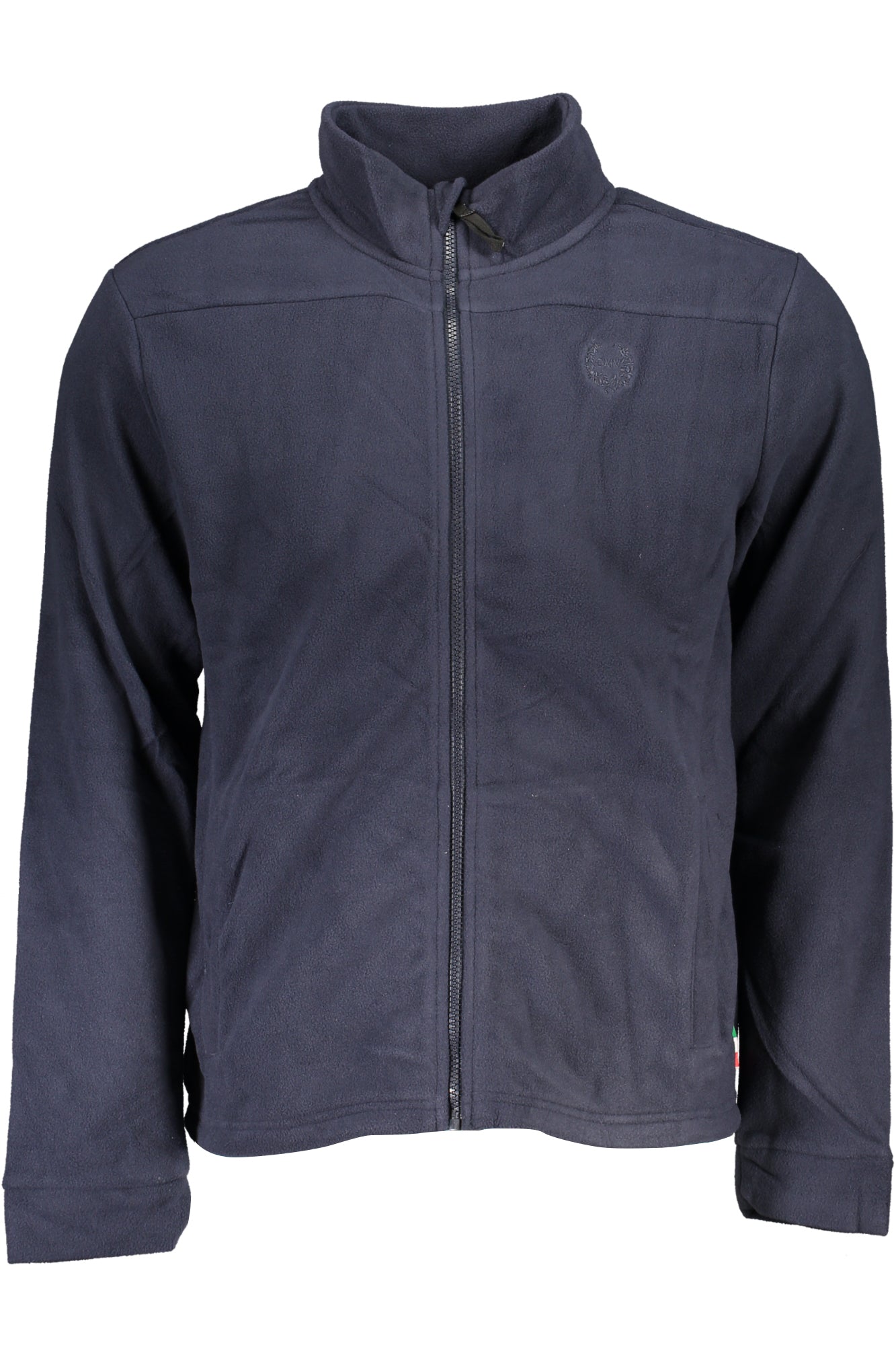 Gian Marco Venturi Sweatshirt Herren mit Blauem Reißverschluss – Fleece-Qualität für HW Blau