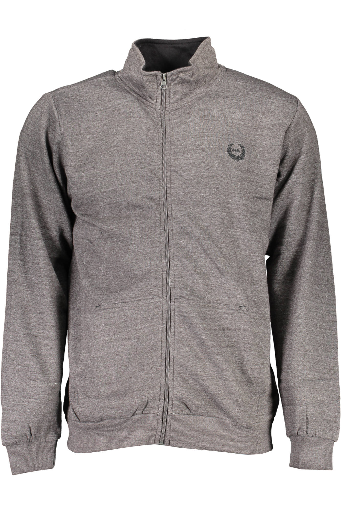GIAN MARCO VENTURI Herren-Sweatshirt Mit Zip-Up Grau – Warmes Langarm-Sweatshirt für Herbst/Winter Grau