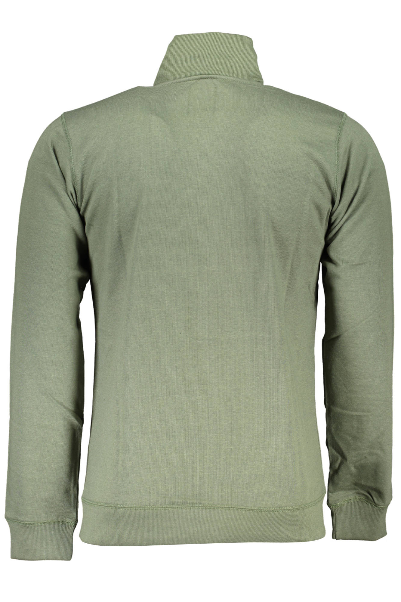 GIAN MARCO VENTURI Sweatshirt Herren mit Reißverschluss – Grün, gebürstet Grün