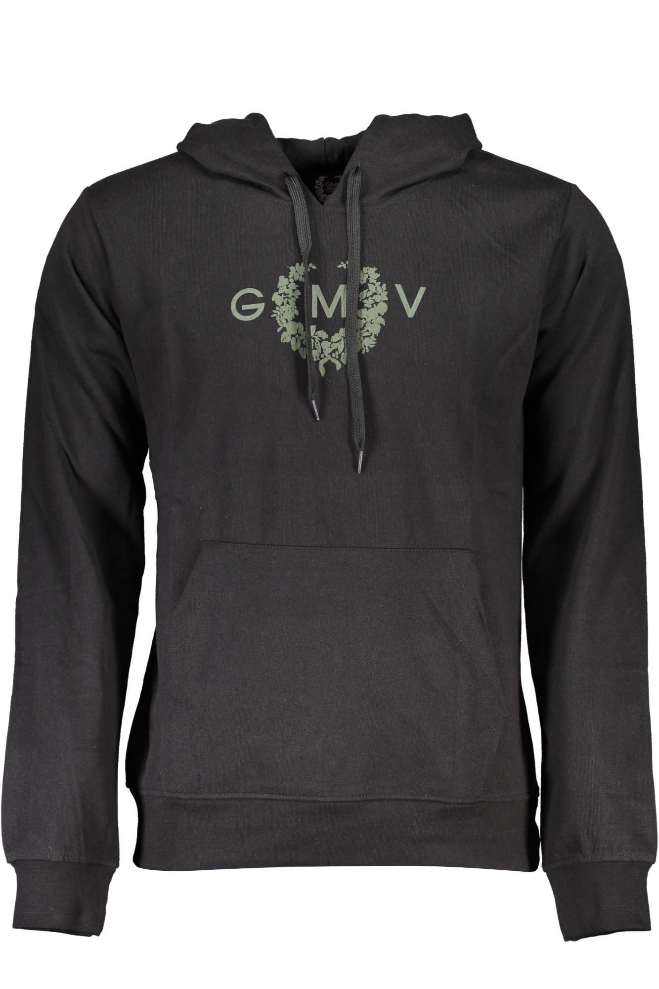 Gian Marco Venturi Sweatshirt Herren – Kapuzenpullover aus Baumwolle für Frühjahr/Sommer Schwarz
