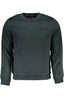 GIAN MARCO VENTURI GREEN MEN'S SWEATSHIRT WITH ZIPPER