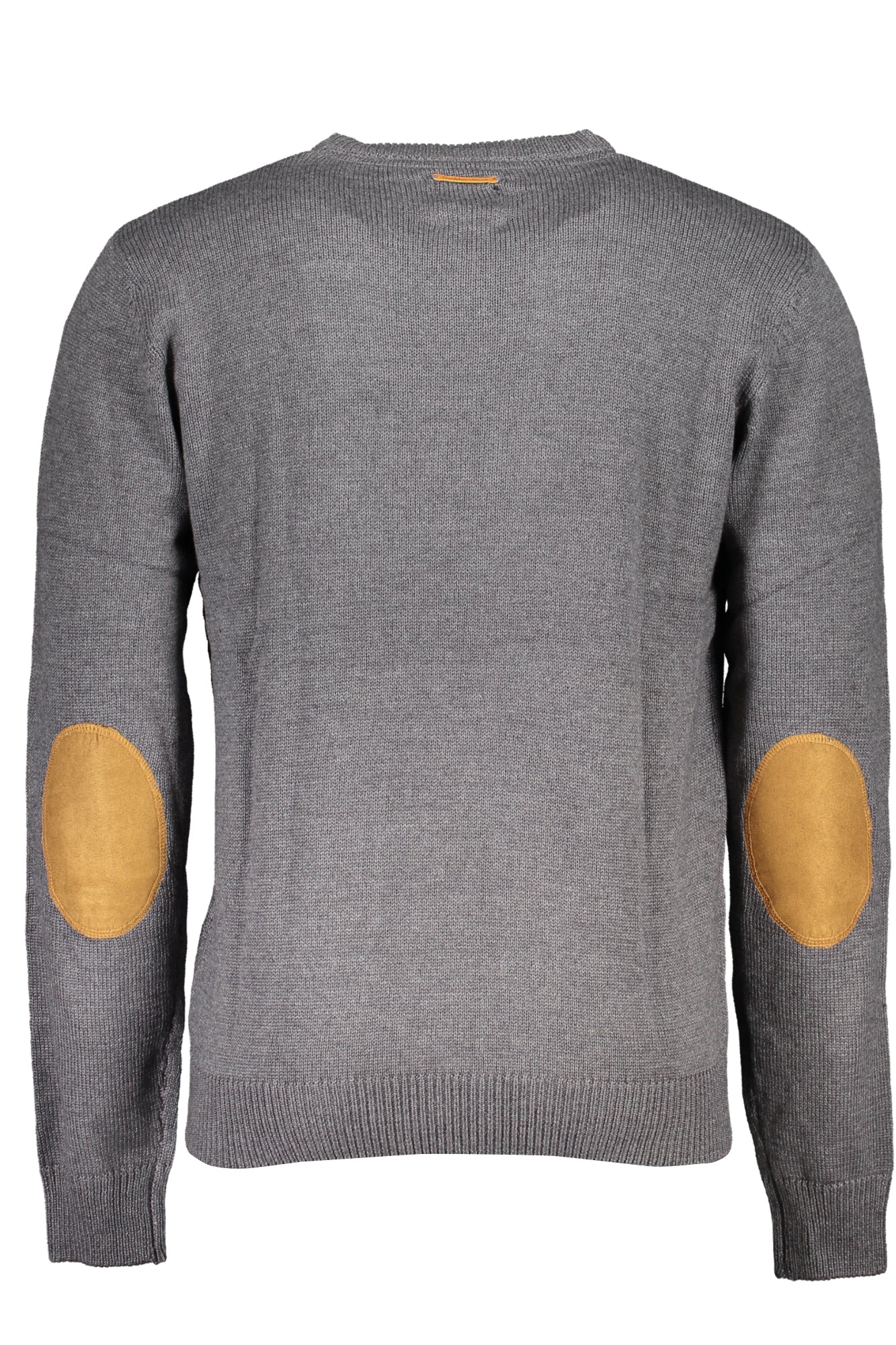 Gian Marco Venturi Pullover Herren – Grüner Langarm-Pullover mit Stickerei Grau